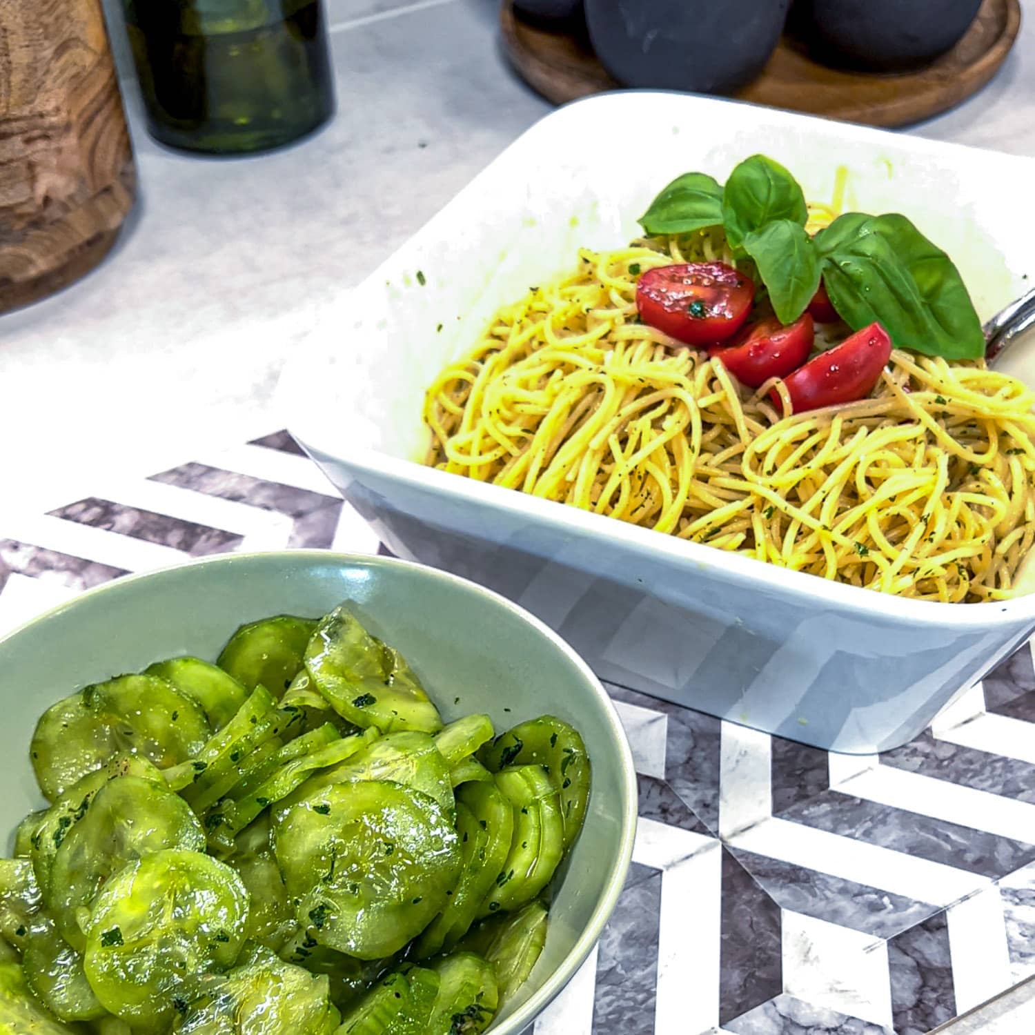 Spaghetti Aglio e Olio from the Thermomix