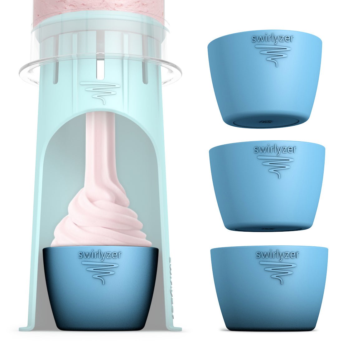 Swirlyzer | Eisbecher Set für Ninja Creami Softeis (3er - Set) - Wundermix GmbH