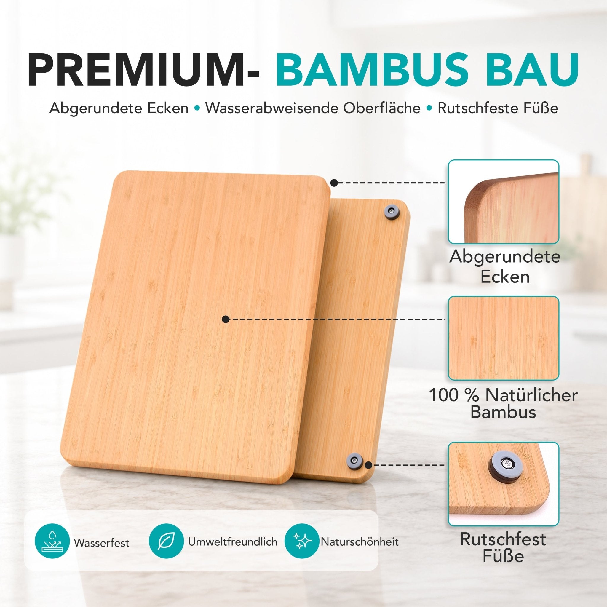 WunderFry® | Airfryer Bambusgleitbrett mit Schubladenablage - Wundermix GmbH
