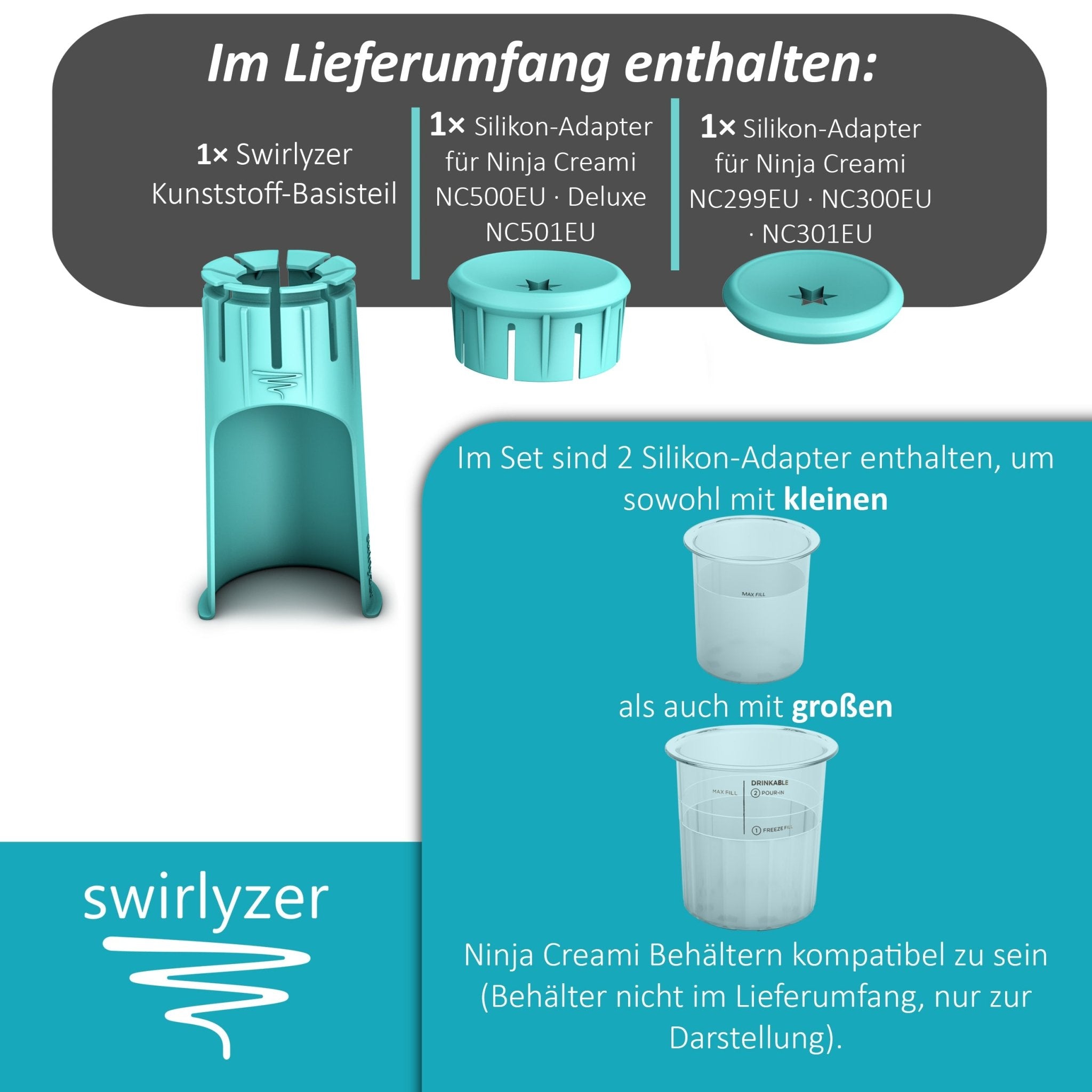 Swirlyzer | Softeis Maker für Ninja Creami - Wundermix GmbH