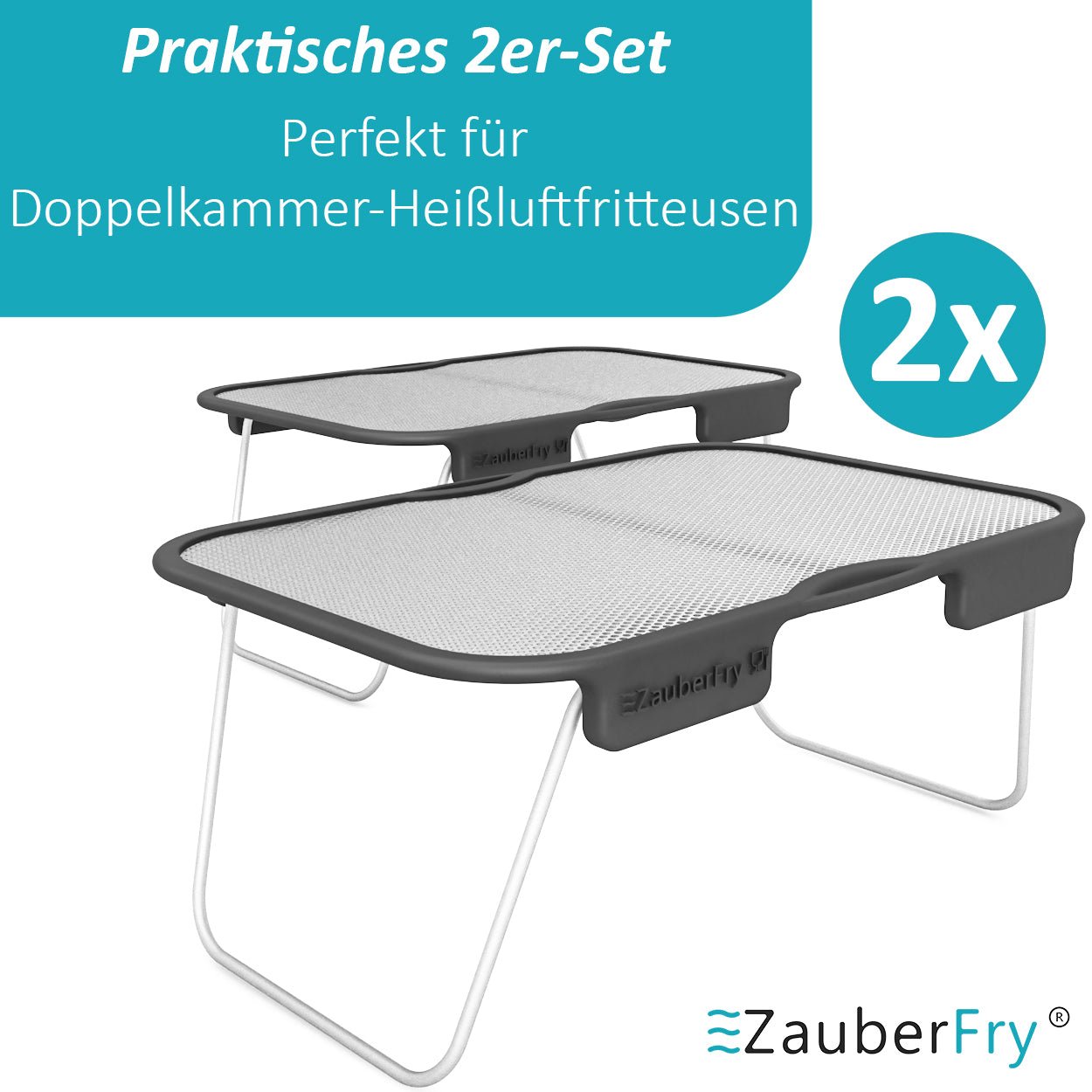 ZauberFry | Universeller Spritzschutz für Ninja AF300EU, SL300EU, AF500EU, SL400EU (2er - Set) - Wundermix GmbH