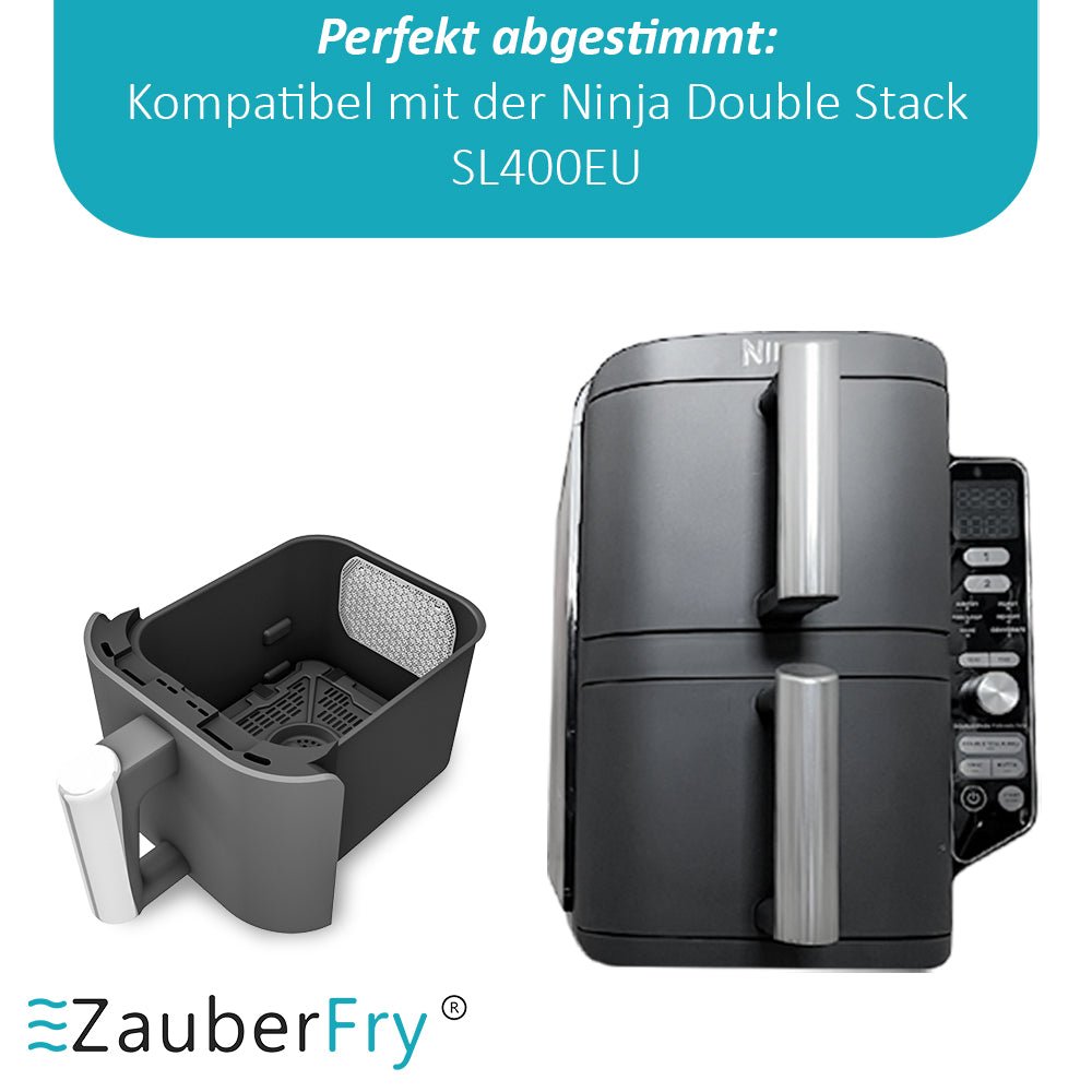 ZauberFry - Spritzschutz kompatibel mit Ninja Double Stack SL400EU Heißluftfritteuse (2er - Set) - Wundermix GmbH