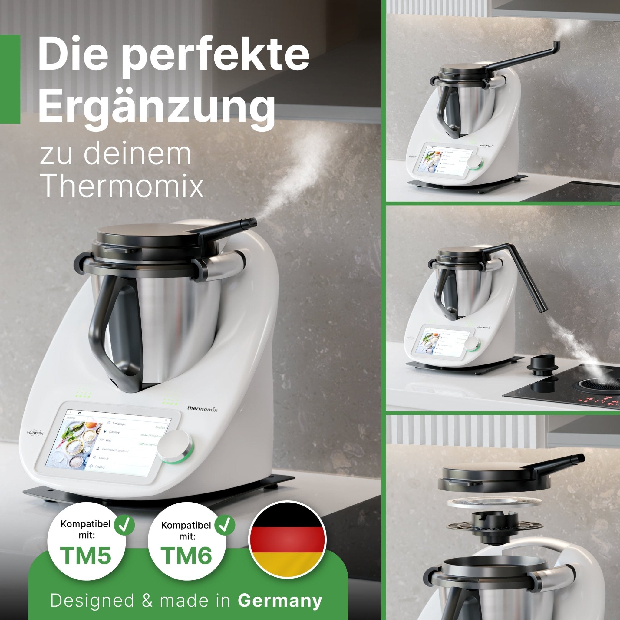DampfPRO | Dampfumleiter für Thermomix TM6, TM5 - Wundermix GmbH