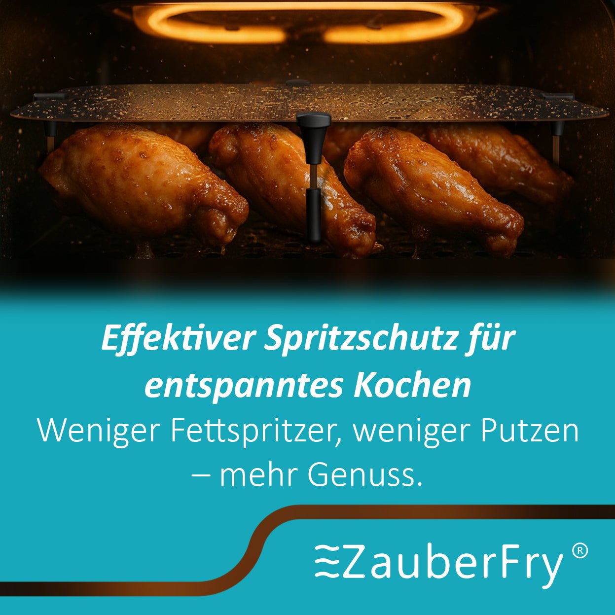 ZauberFry | Spritzschutz für Tefal Easy Fry XL Surface Airfryer - Wundermix GmbH