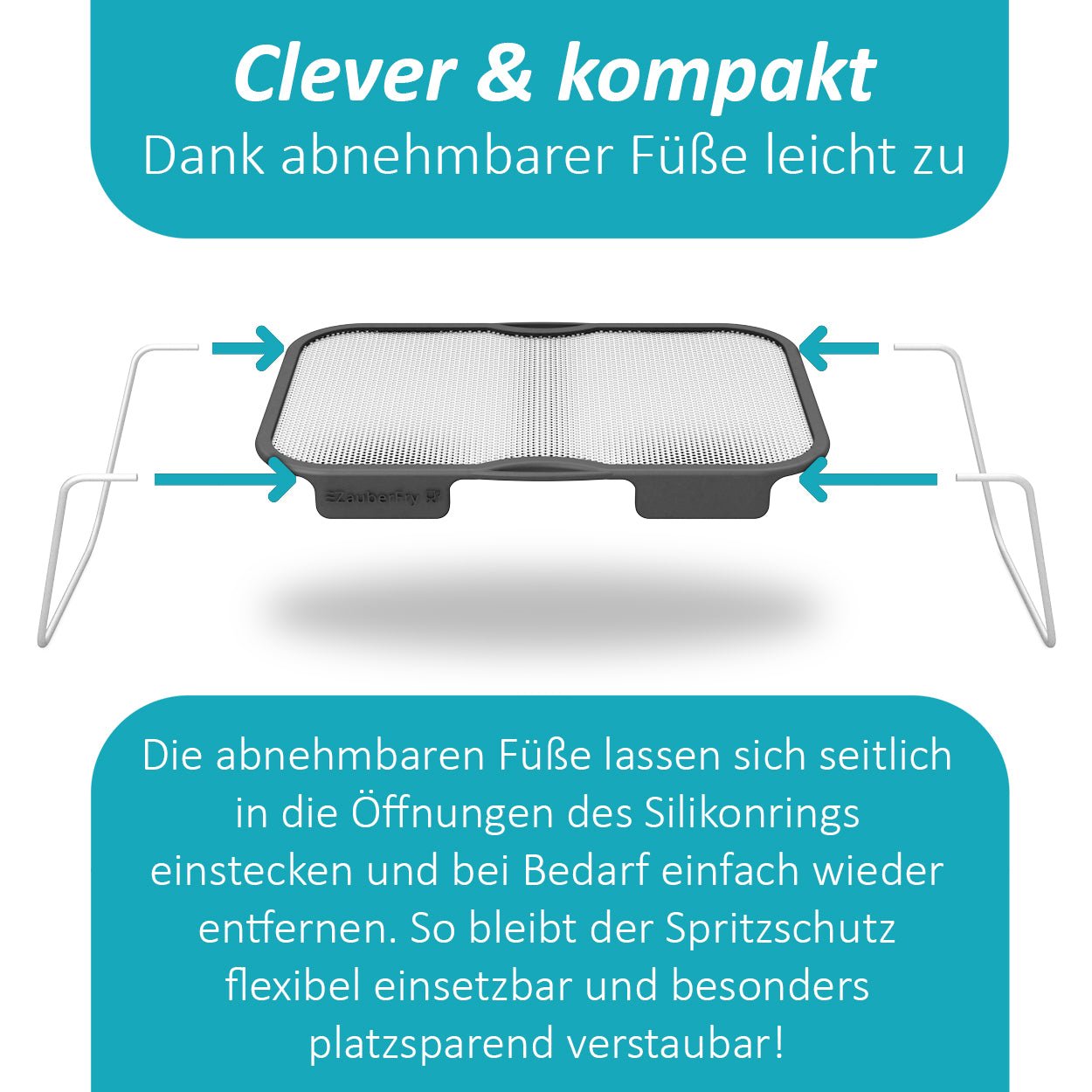 ZauberFry | Universeller Spritzschutz für Ninja AF300EU, SL300EU, AF500EU, SL400EU (2er - Set) - Wundermix GmbH