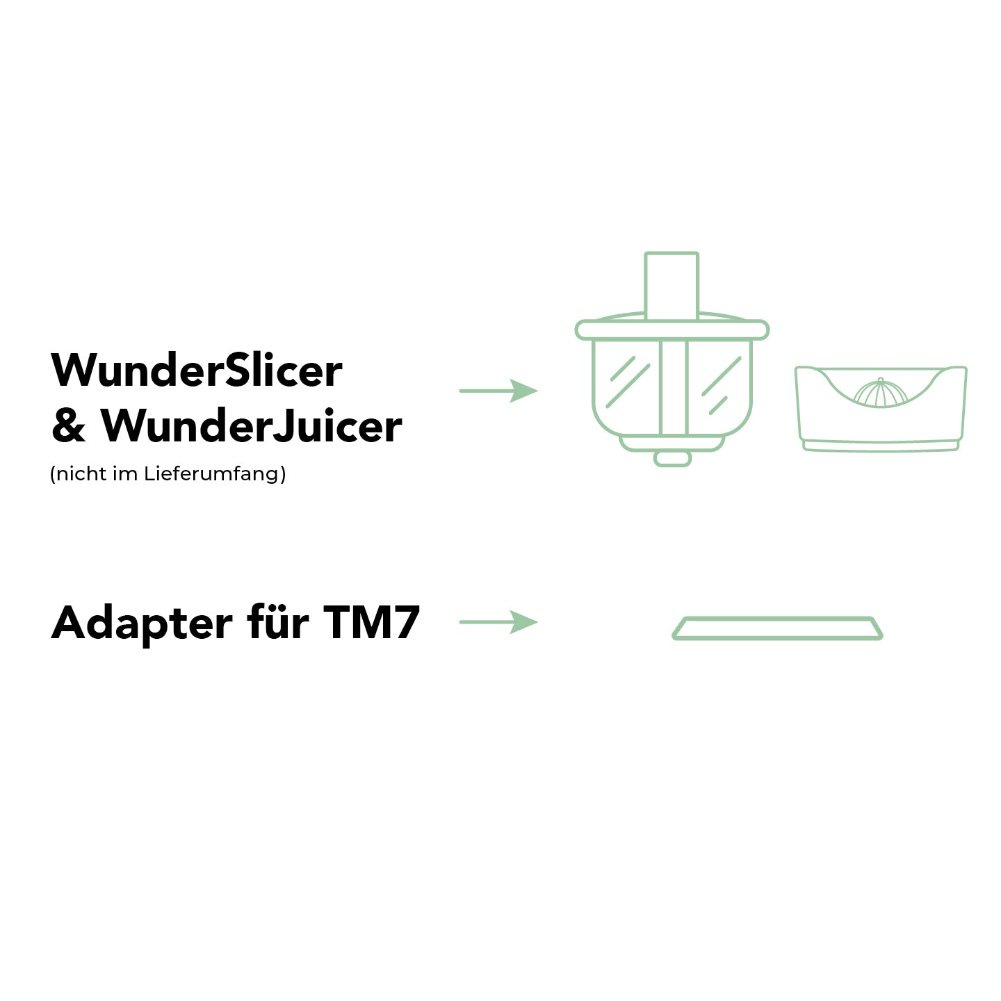 Kit de conversion pour WunderJuicer & WunderSlicer® au Thermomix TM7