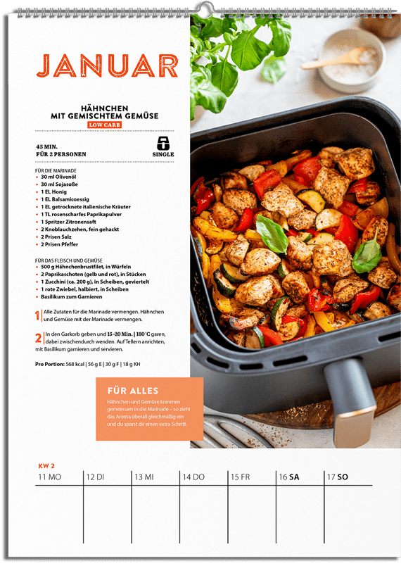 ZauberTopf Airfryer - Wochenkalender 2027 - Wundermix GmbH