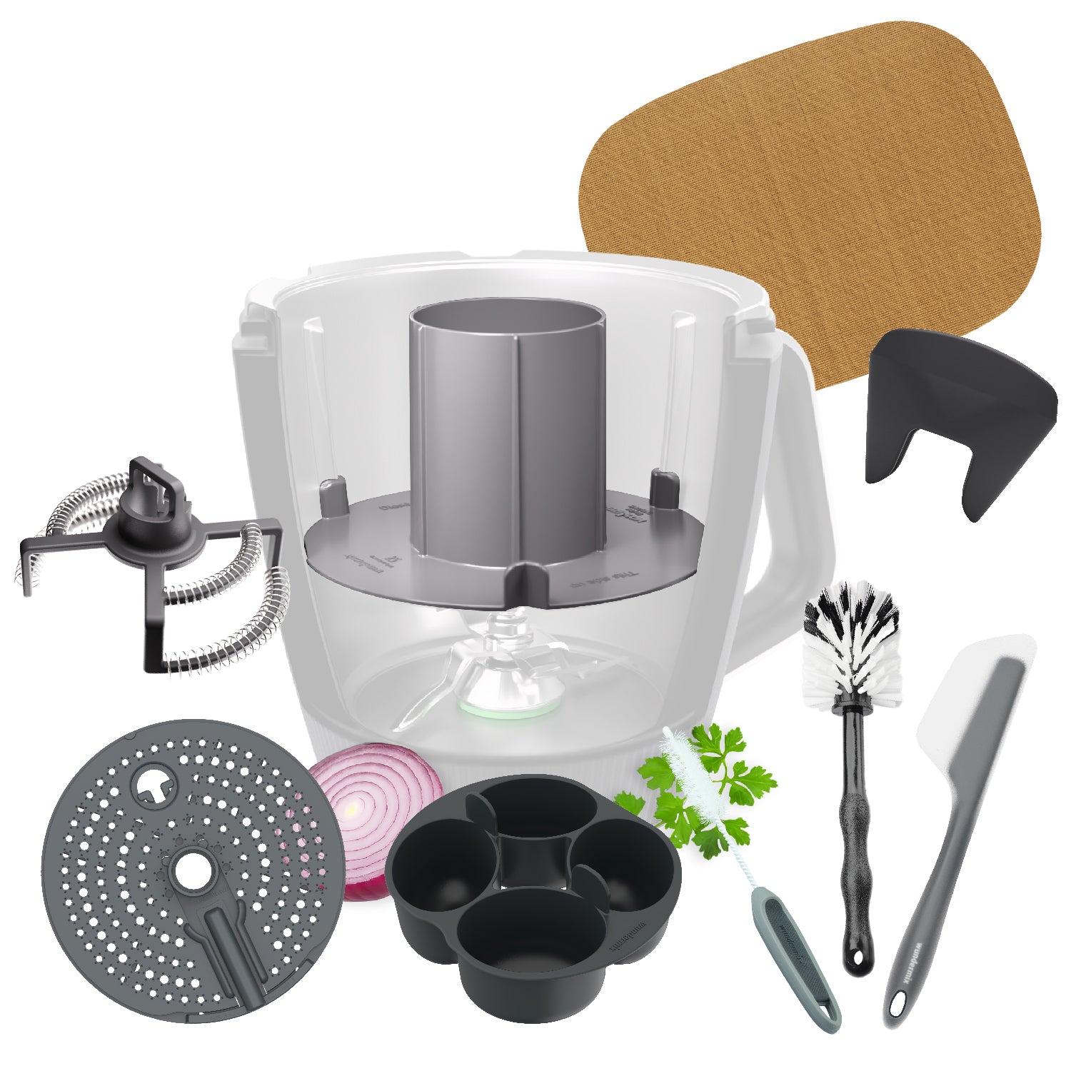 Uniwersalny zestaw wraz z bezpłatnym adapterem pokrywy odpowiednim dla Thermomix TM7