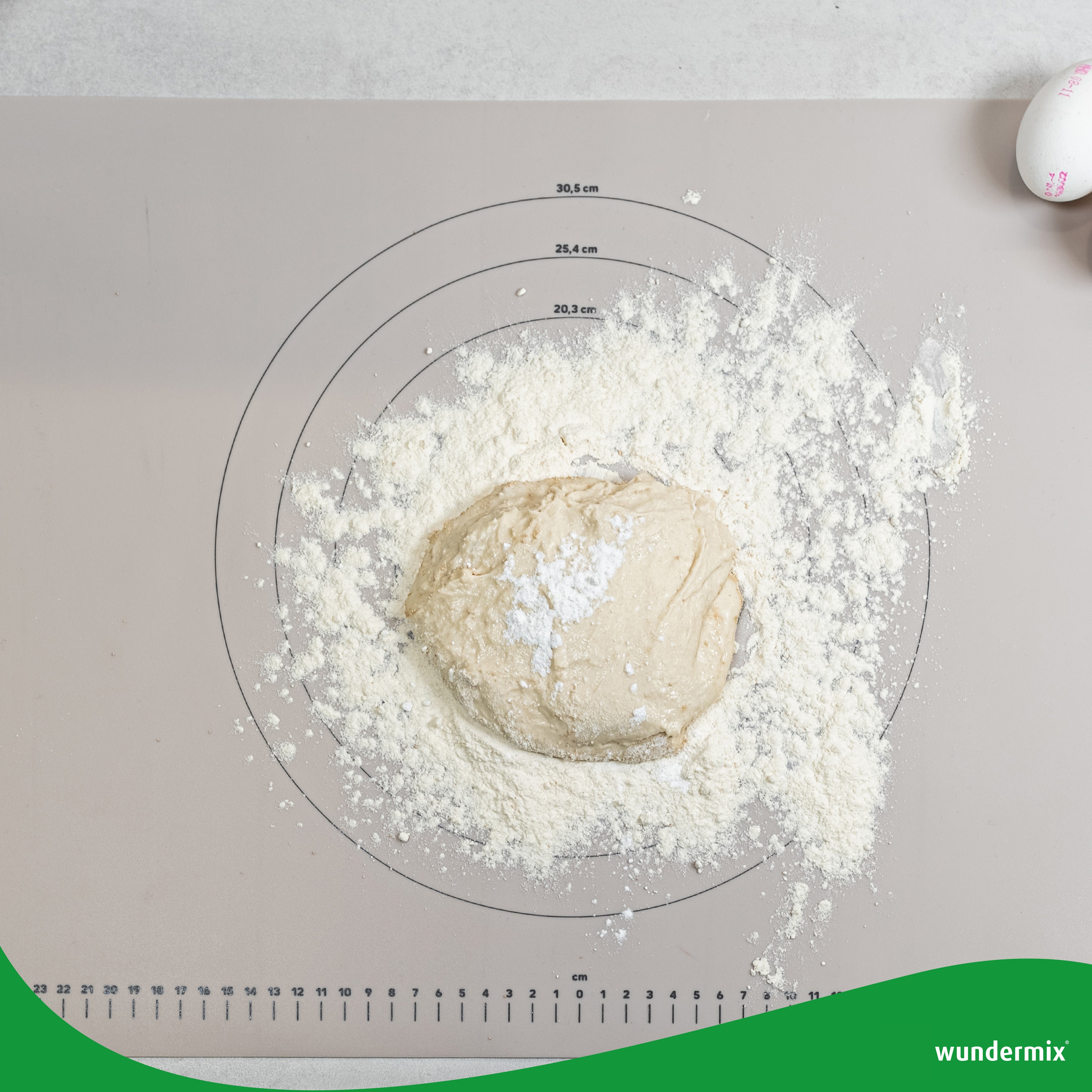 WunderMat® | Teigunterlage «Wundermix» | Premium-Teigmatte aus Silikon