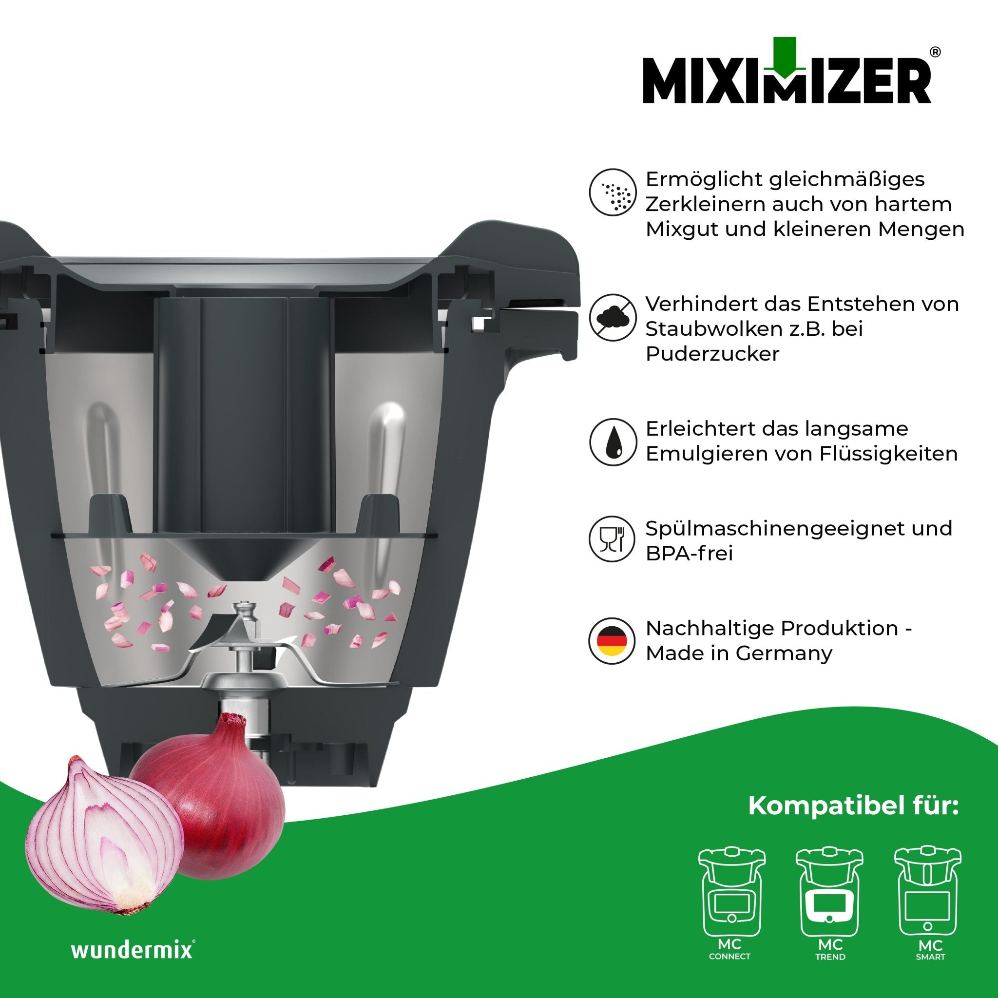 Miximizer® | Mixtopf - Verkleinerung für Monsieur Cuisine Connect, Trend und Smart - Wundermix GmbH