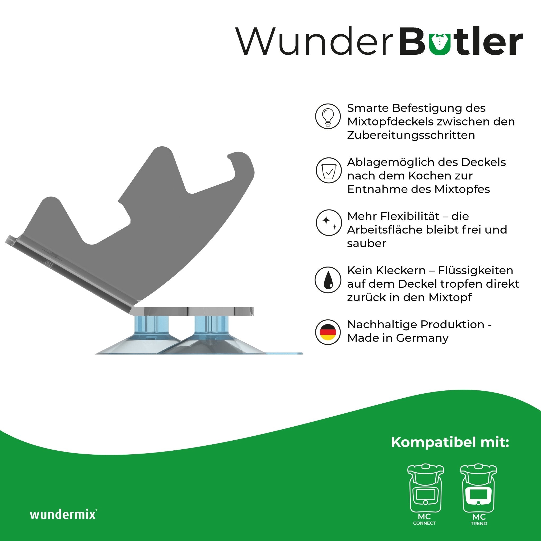WunderButler® | Deckelhalter für den Monsieur Cuisine - Wundermix GmbH
