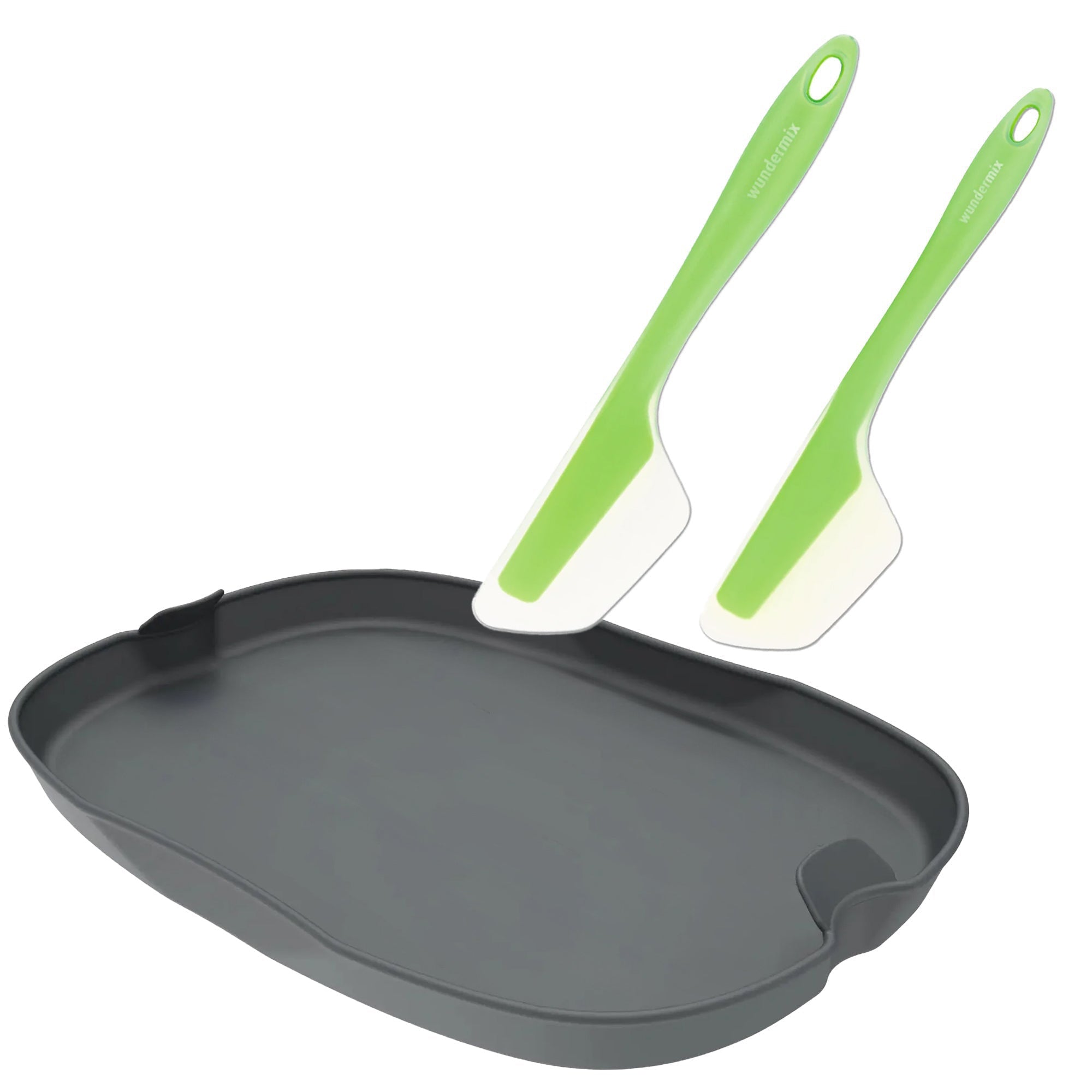 Flexi-Set pour Monsieur Cuisine | Plat de cuisson vapeur, FlexiSpatel Vert en petit + grand