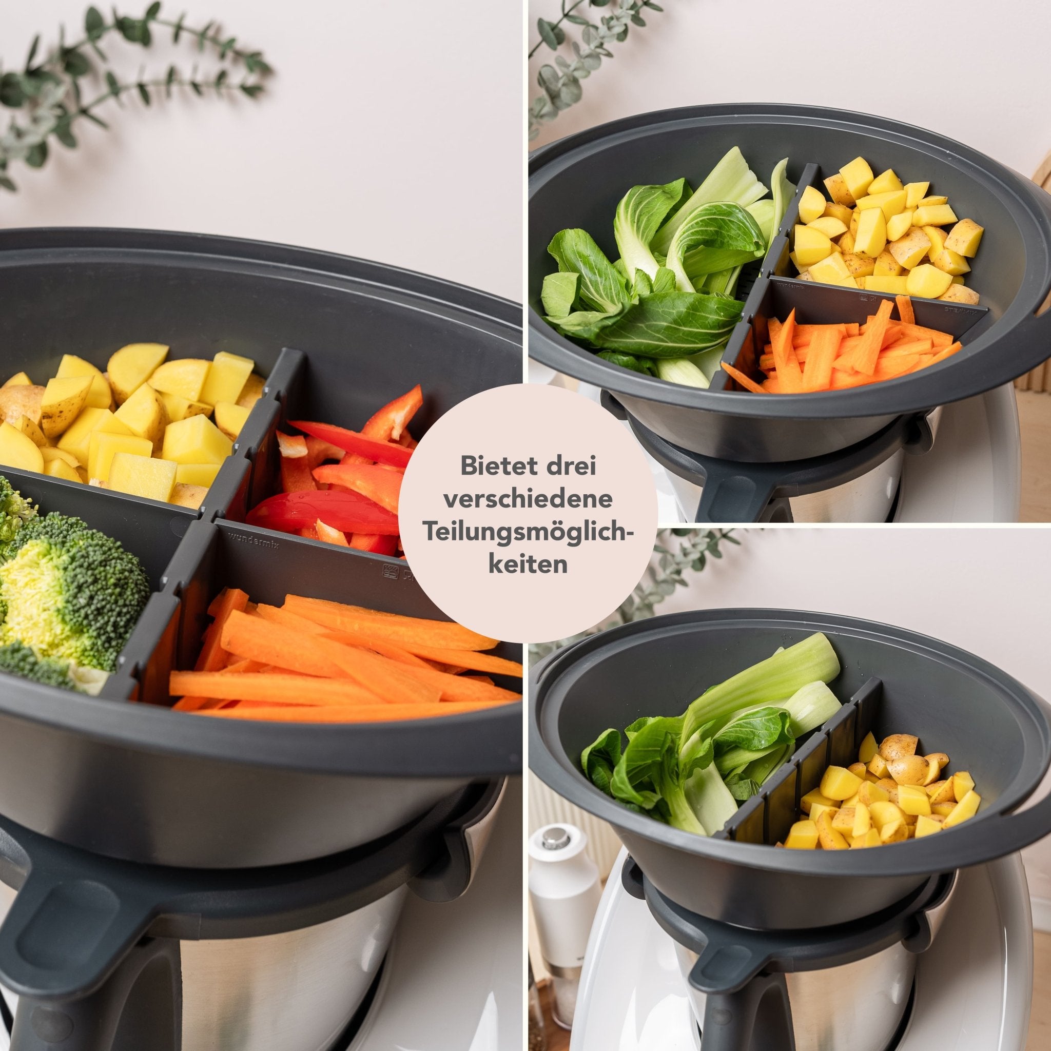 Steamix® | Flexibler Garraumteiler für den Varoma TM6, TM5 - Wundermix GmbH