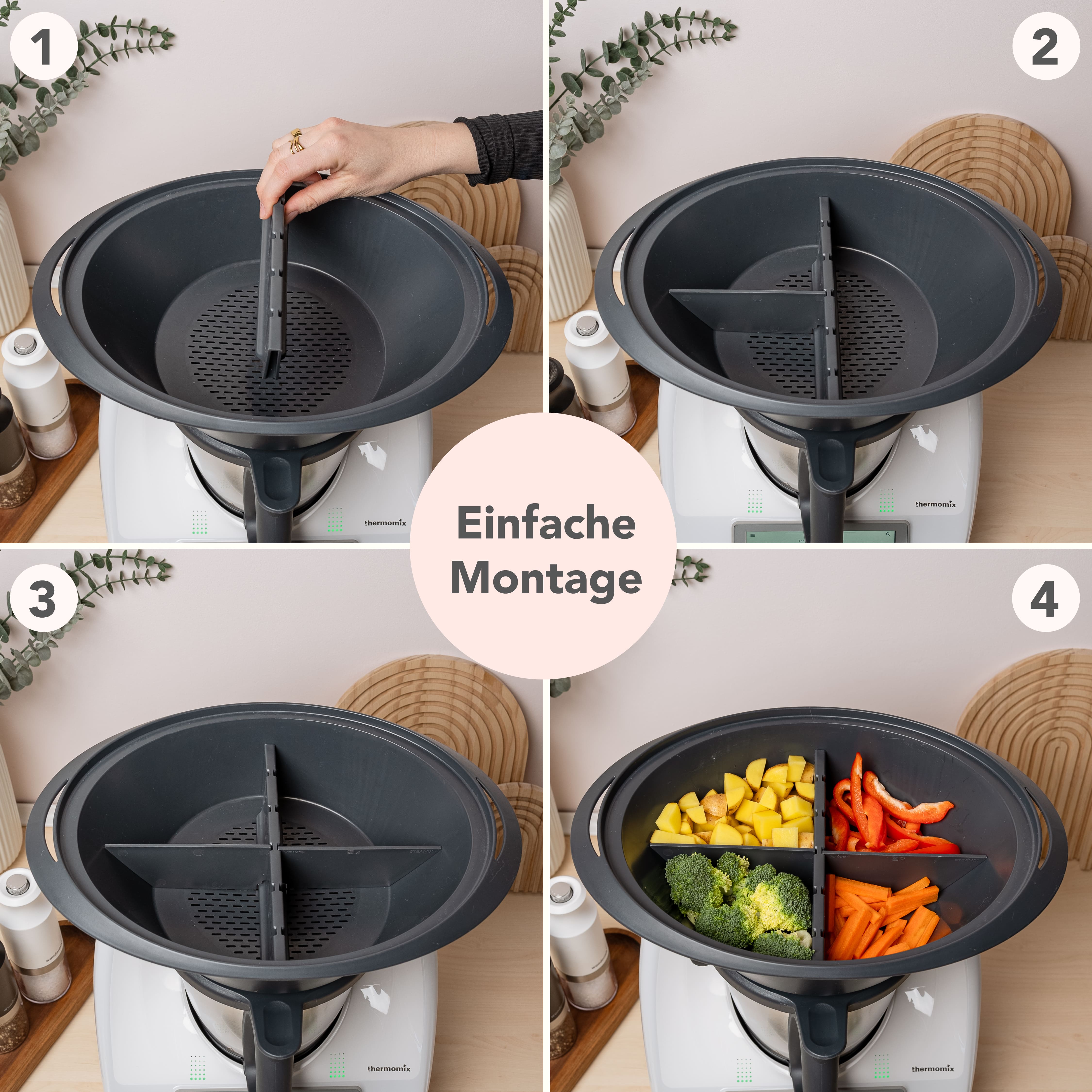 Steamix® | Séparateur d'espace de cuisson flexible pour le Varoma TM6, TM5