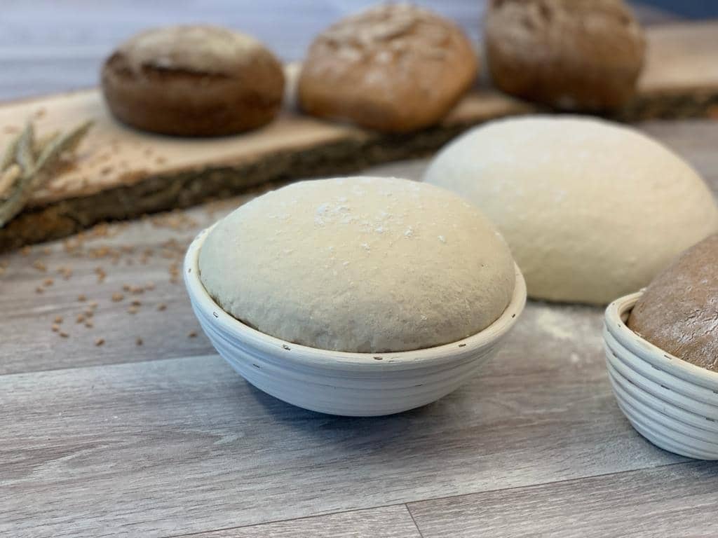 Cestello di fermentazione in vimini rotondo Ø 23 cm