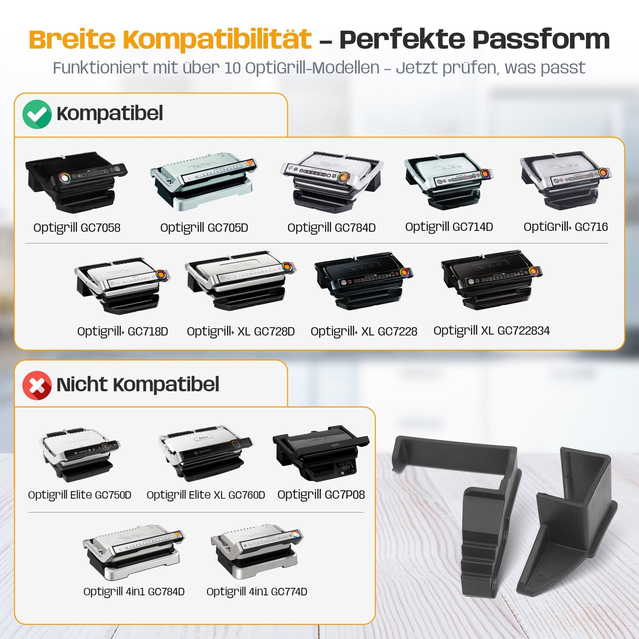 Abstandshalter Clip für Tefal Optigrill & OptiGrill XL - Wundermix GmbH