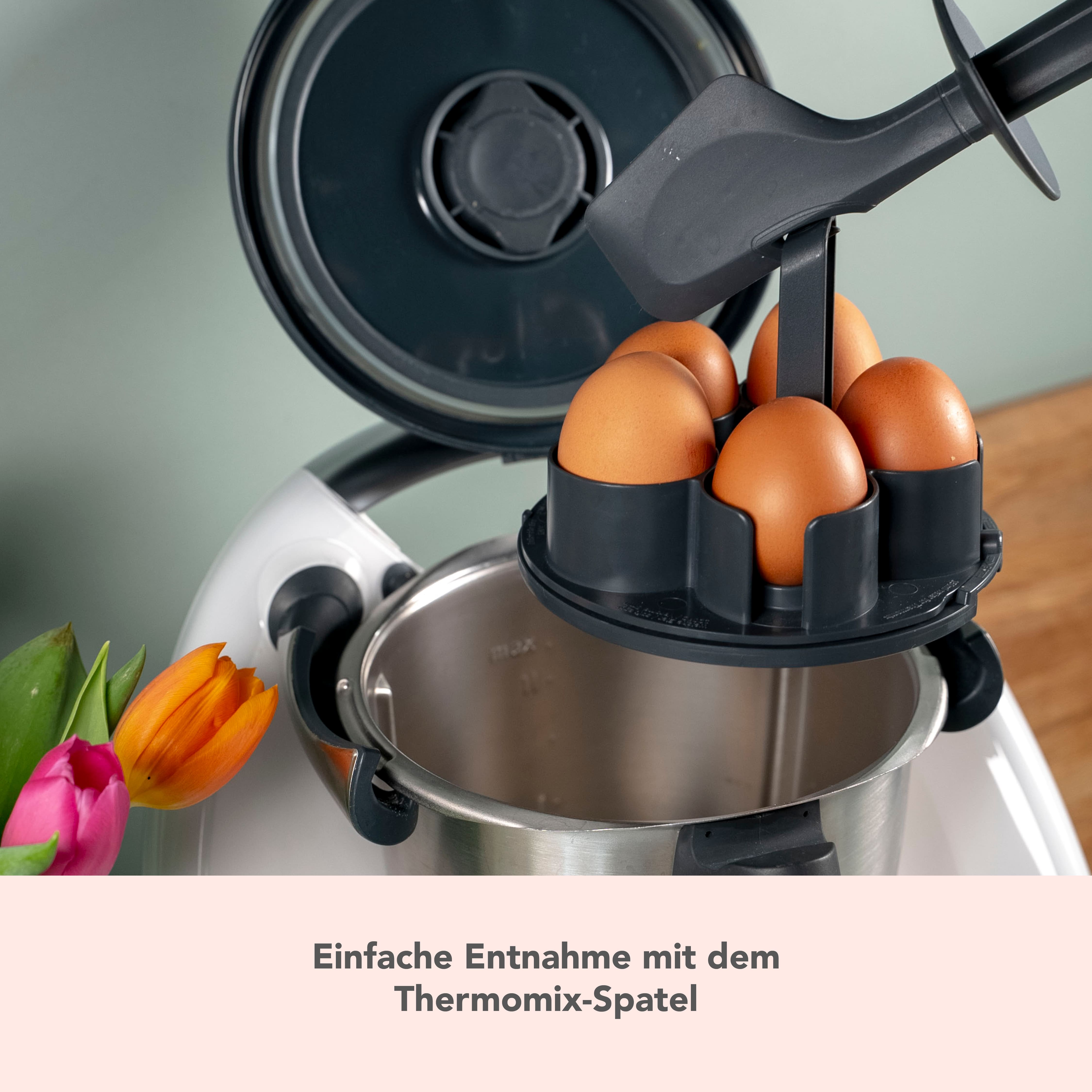 EggPro(with carrier) | Egg holder for Thermomix TM6, TM5, TM31