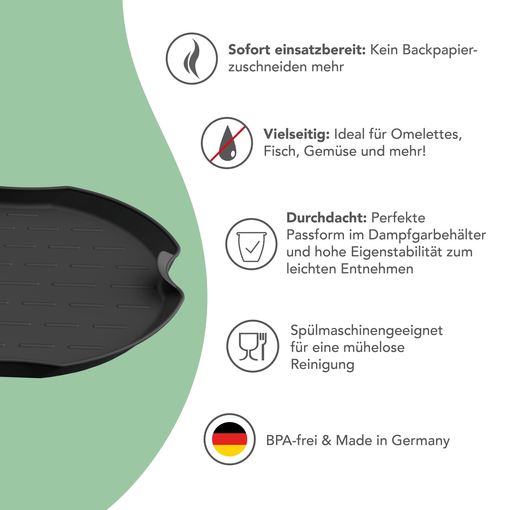 FlexiSteam® | Silikonform für Dampfgar - Aufsatz für Cookit - Wundermix GmbH