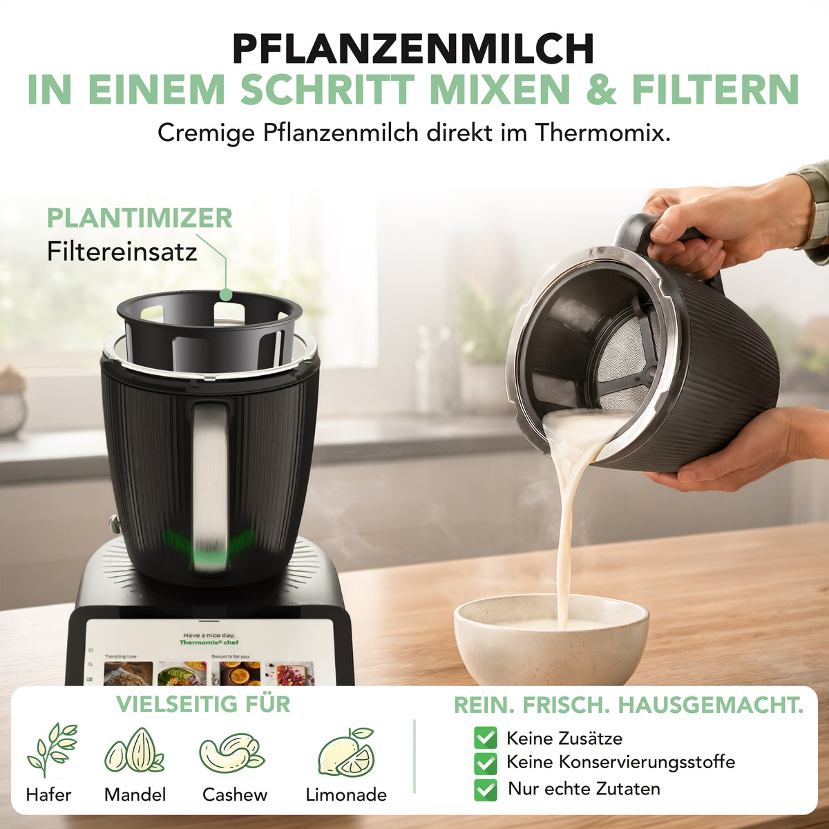 Plantimizer | Pflanzenmilch-Filter für Thermomix TM7, TM6 & TM5