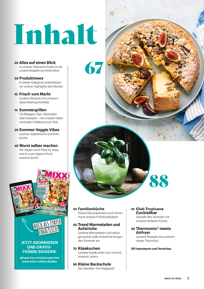 Zeitschrift MIXX - Ausgabe 05/2026 (Juli/August) - Wundermix GmbH