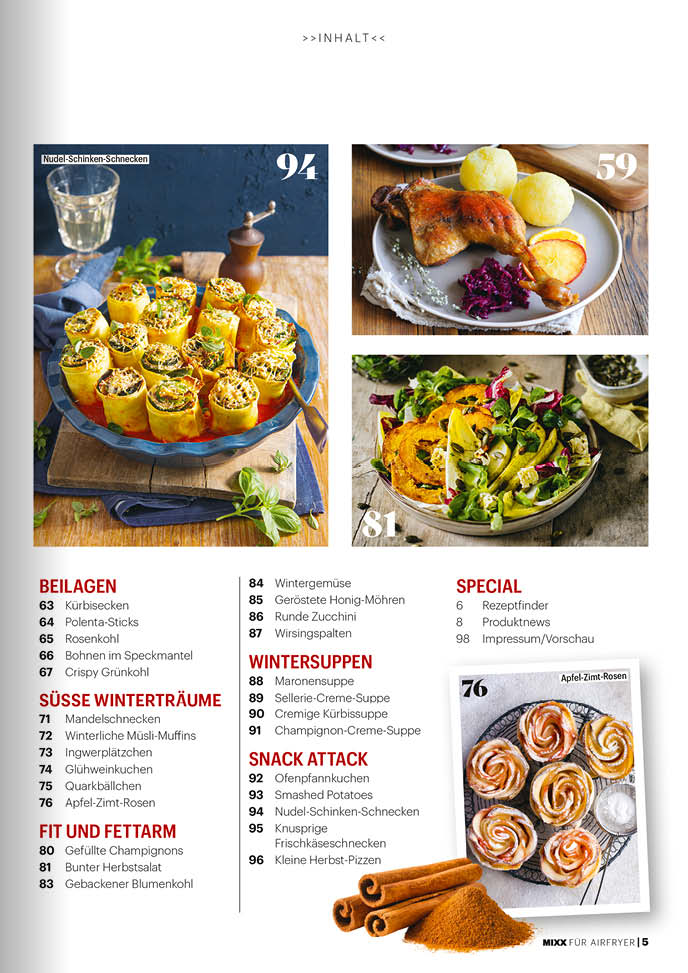 Zeitschrift MIXX Sonderheft AIR FRYER - Ausgabe 01/2027 - Wundermix GmbH