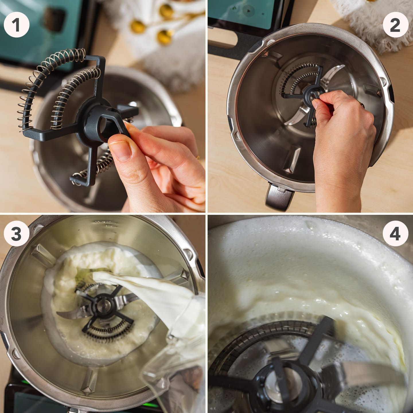 Milkimizer Mousseur à lait pour Thermomix TM7, TM6, TM5, TM31