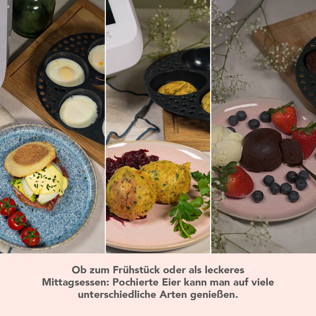 MixEgg® | Eierpochiereinsatz für TM7 und Monsieur Cuisine Smart, Trend, Connect - Wundermix GmbH