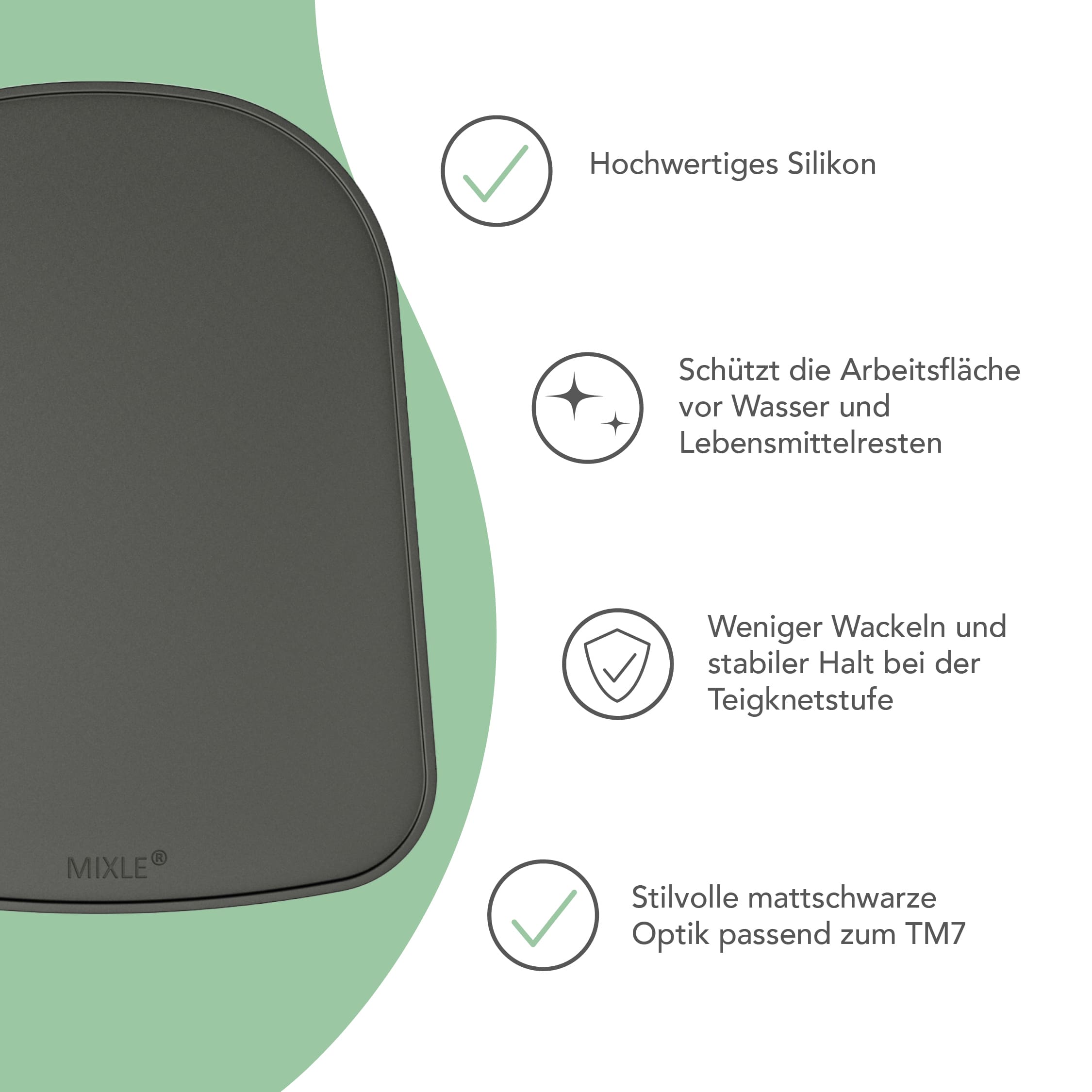 mixle® | Tapis en silicone compatible avec Thermomix TM7, TM6, TM5