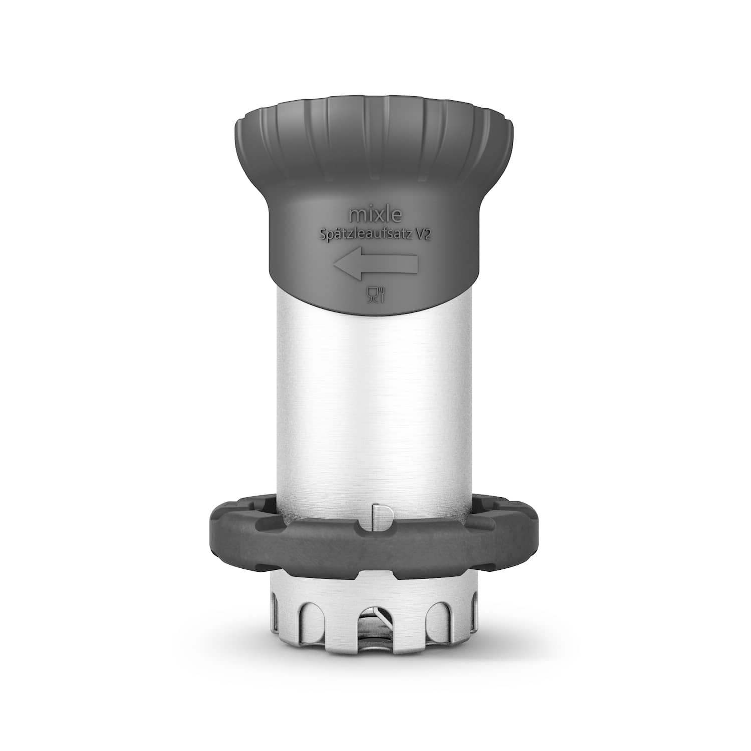 mixle® Spätzleaufsatz V2 aus Edelstahl für Monsieur Cuisine Smart, Connect & Trend