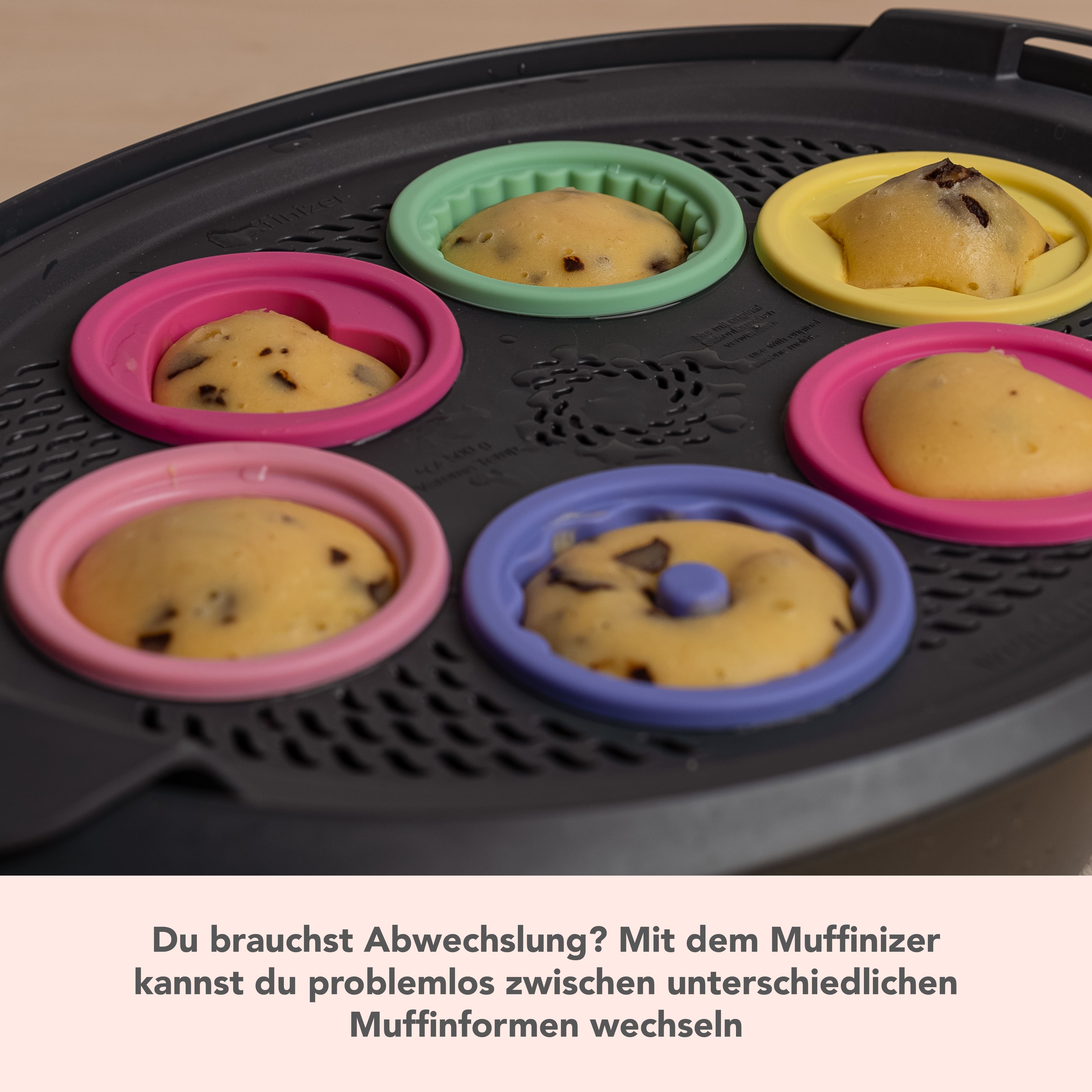 Muffinizer® | incl. 6 silicone molds | baking pan for Thermomix TM6, TM5, TM31