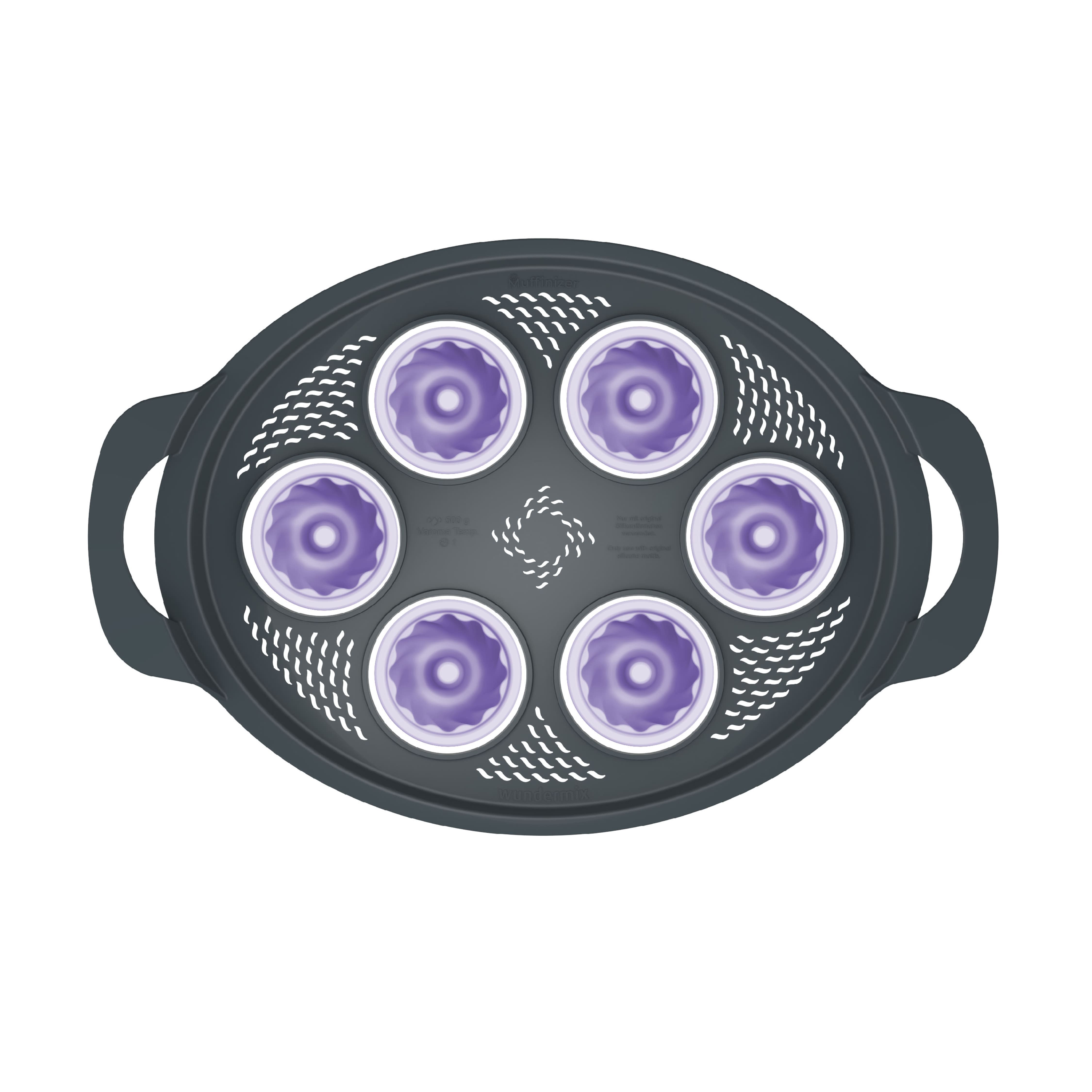 Muffinizer® | incl. 6 silicone molds | baking pan for Thermomix TM6, TM5, TM31