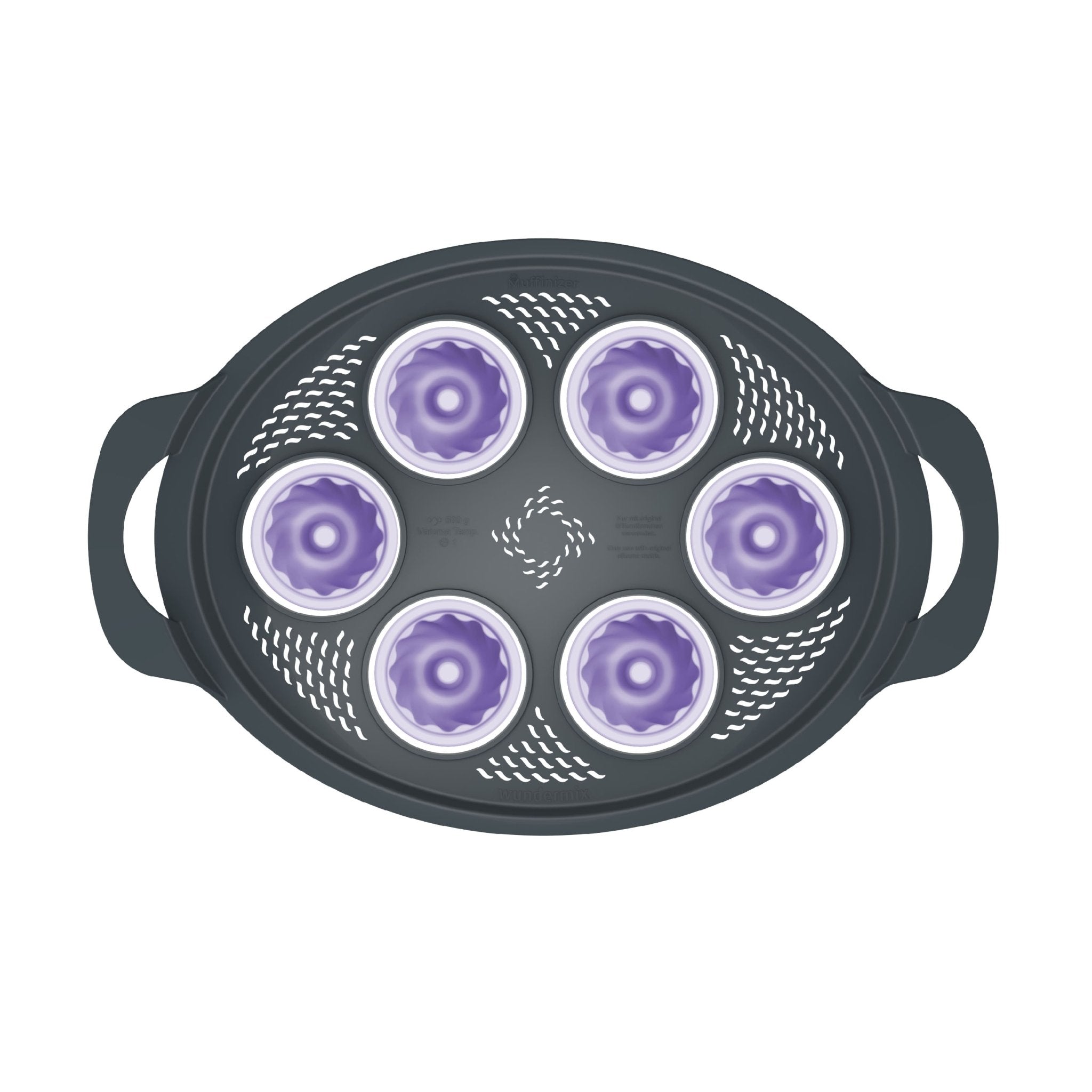 Muffinizer® | inkl. 6 Silikonförmchen | Backform für Thermomix TM6, TM5, TM31 - Wundermix GmbH