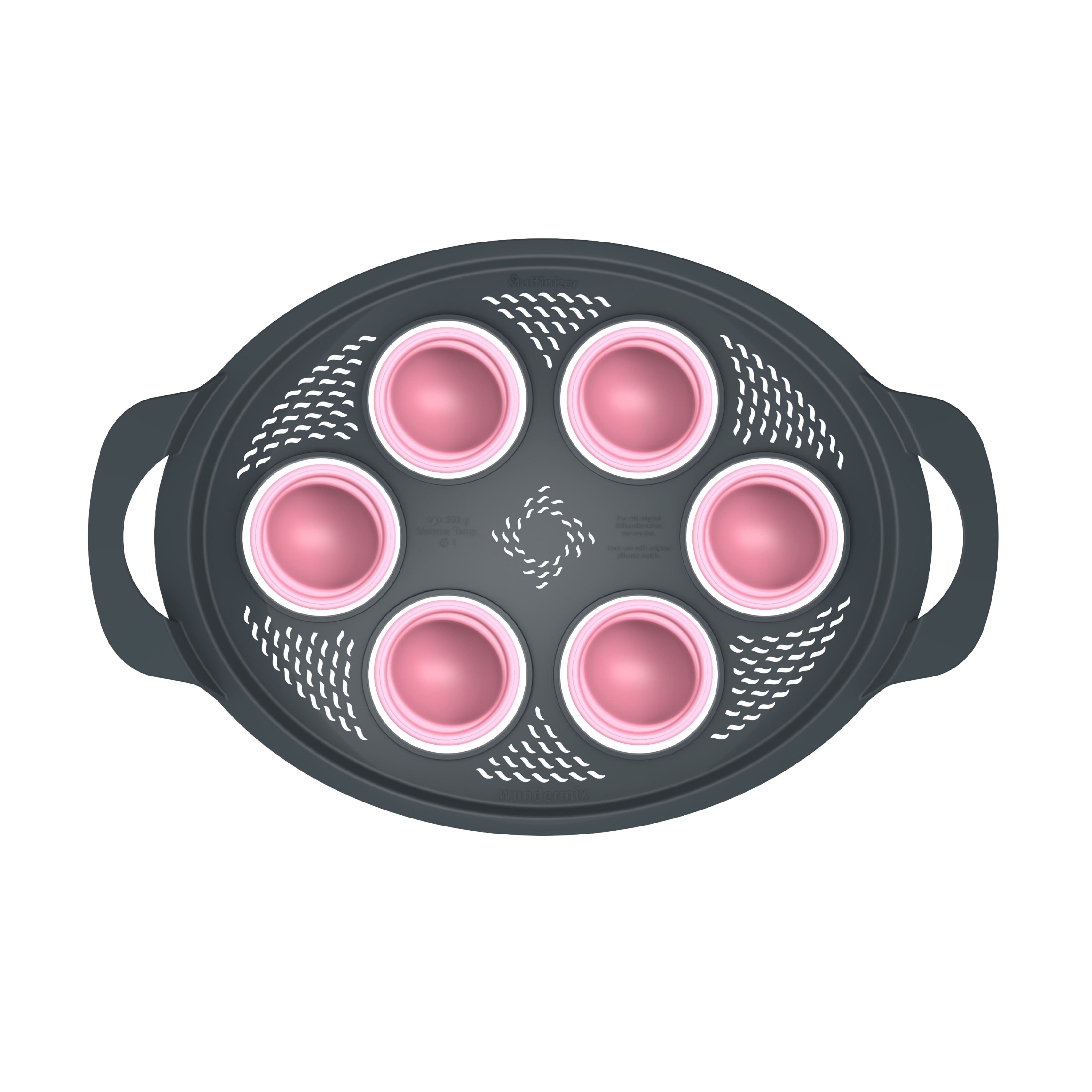 Muffinizer® | incl. 6 silicone molds | baking pan for Thermomix TM6, TM5, TM31