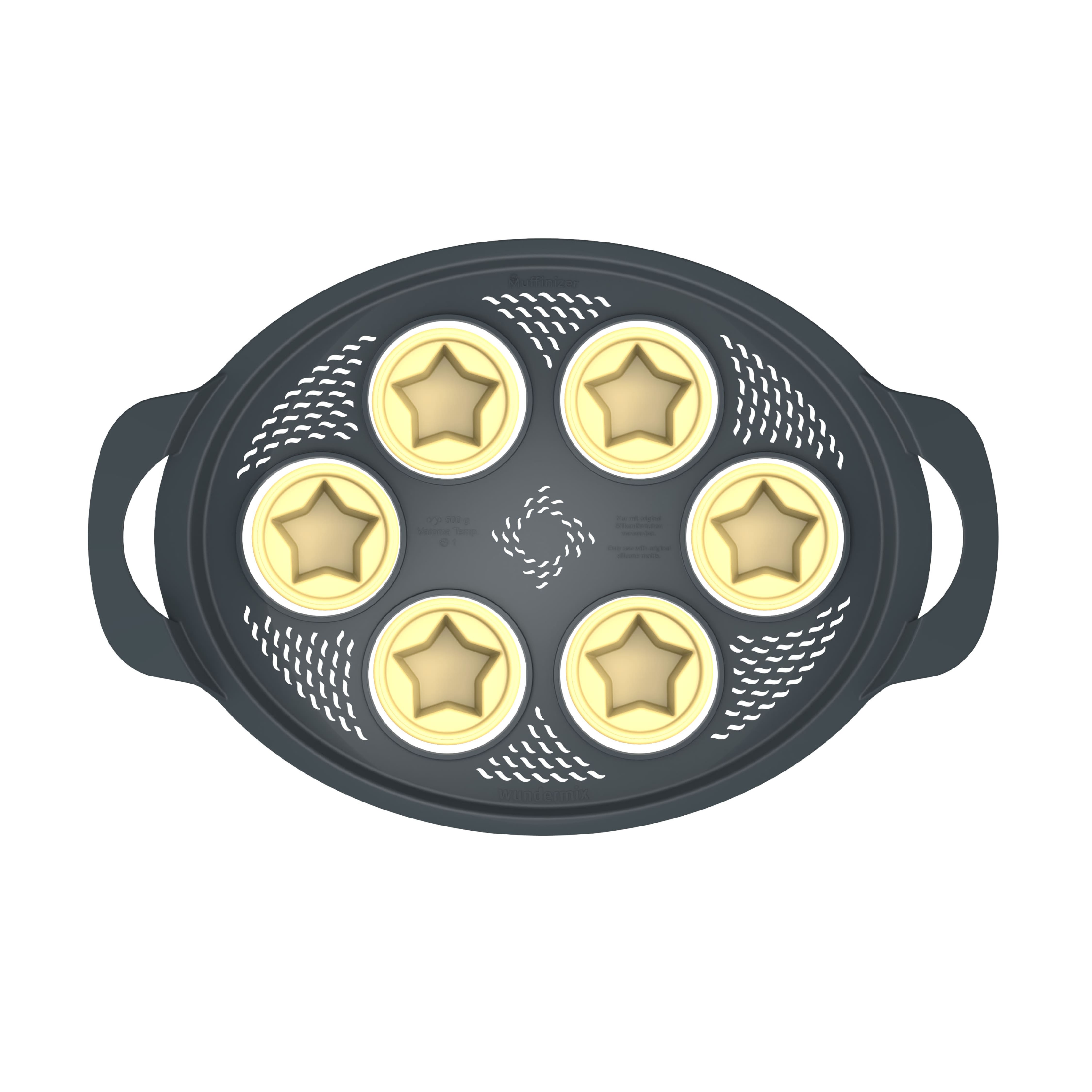 Muffinizer® | incl. 6 silicone molds | baking pan for Thermomix TM6, TM5, TM31