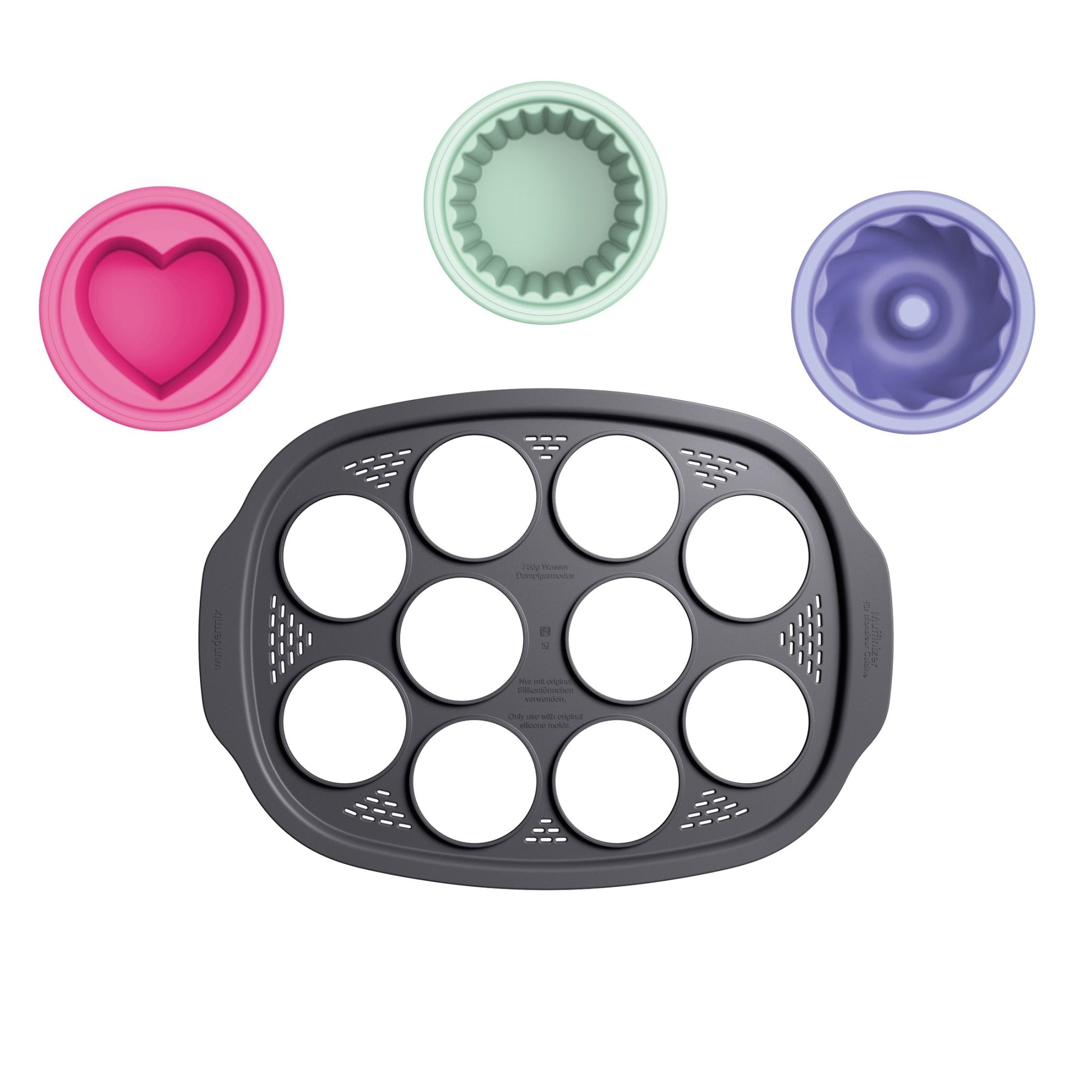 Muffinizer® | inkl. 10 Förmchen für Monsieur Cuisine Smart, Trend, Connect - Wundermix GmbH