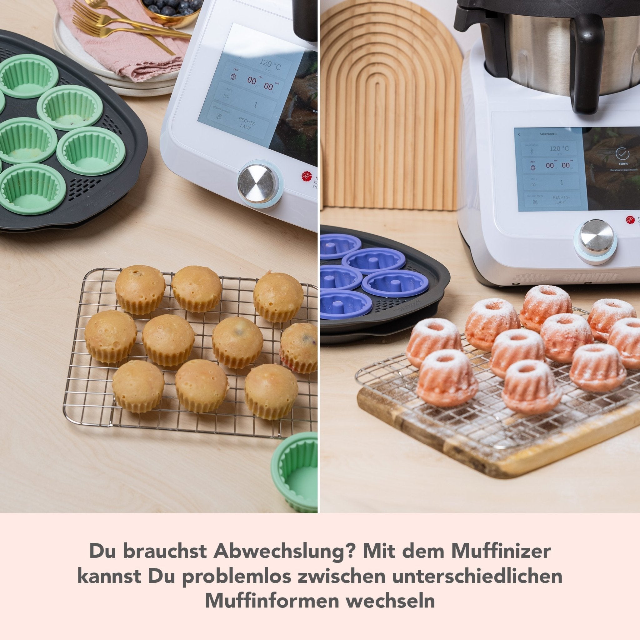 Muffinizer® | inkl. 10 Förmchen für Monsieur Cuisine Smart, Trend, Connect - Wundermix GmbH