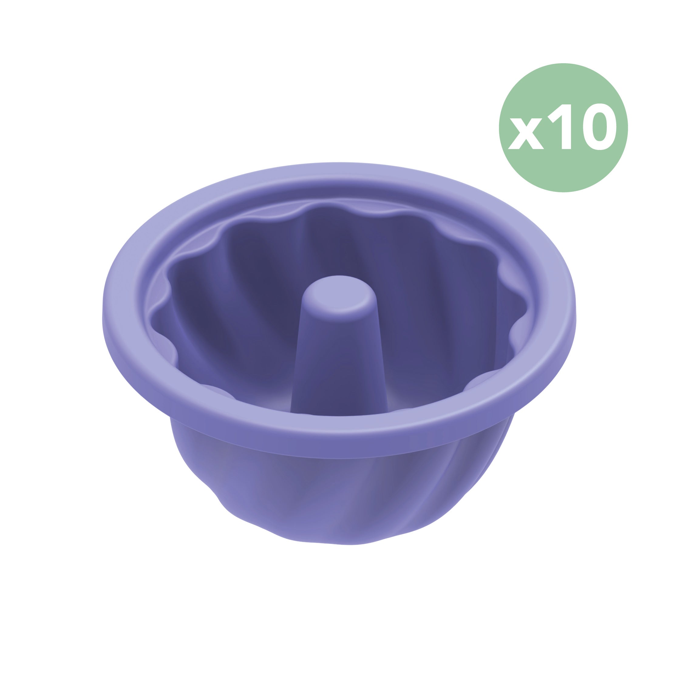 Stampi in silicone Muffinizer | Set di 6 | Per cuocere al forno e al vapore