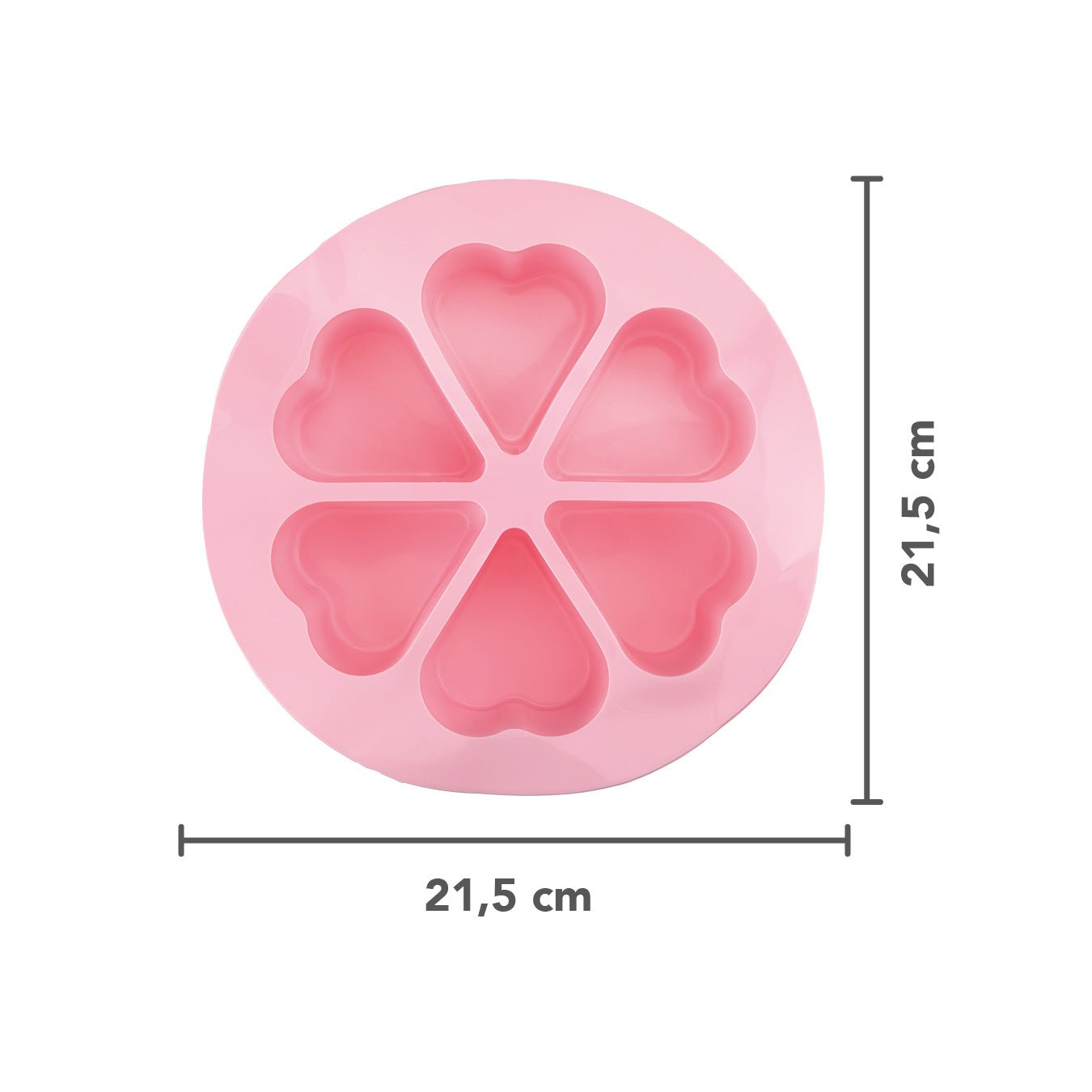 Silikon - Muffinform rosa Herzen - ideal für Varoma und Dampfgaraufsatz Monsieur Cuisine - Wundermix GmbH