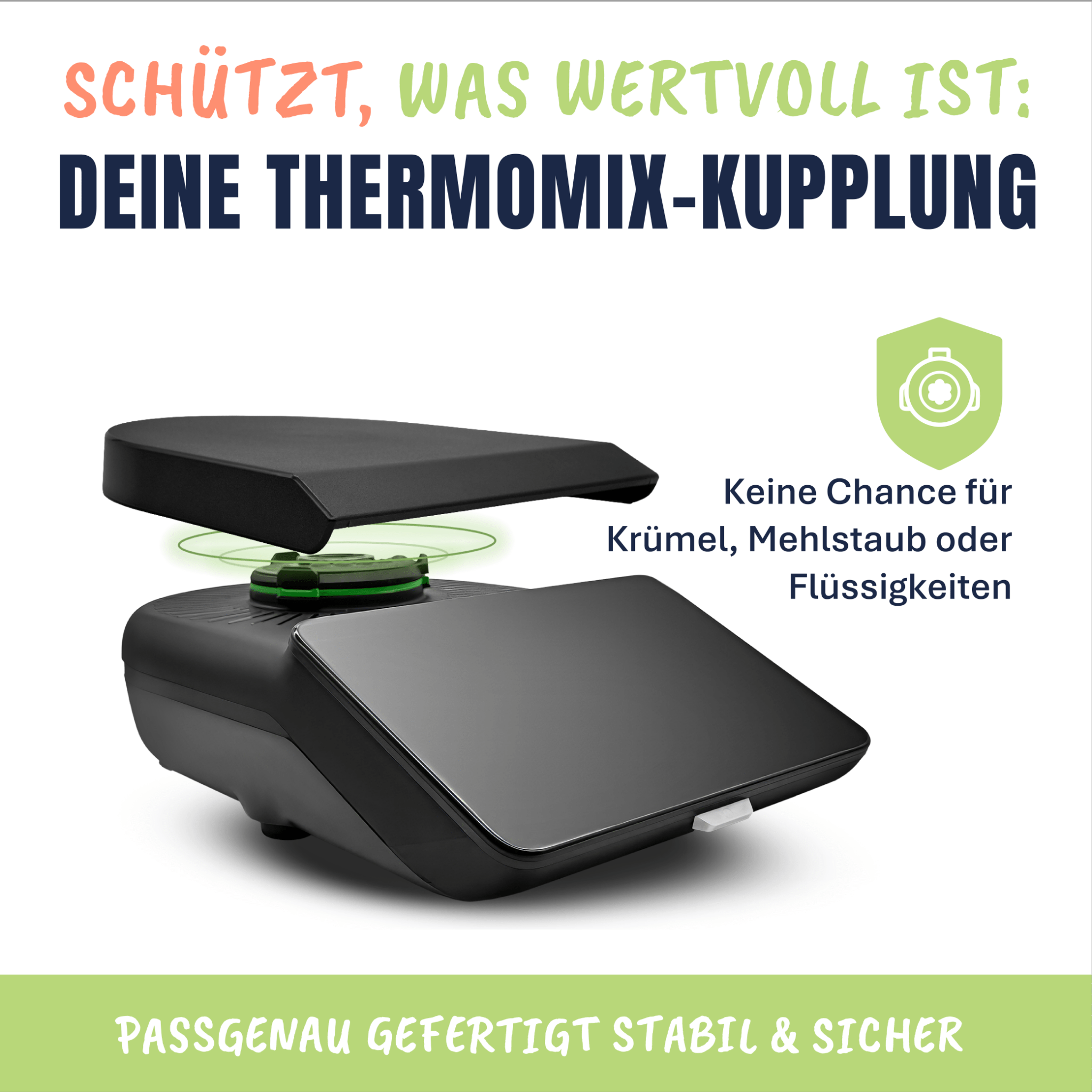 WiegeBase von MixFino® | Wiege - Aufsatz & Schutz für Thermomix TM7 - Wundermix GmbH