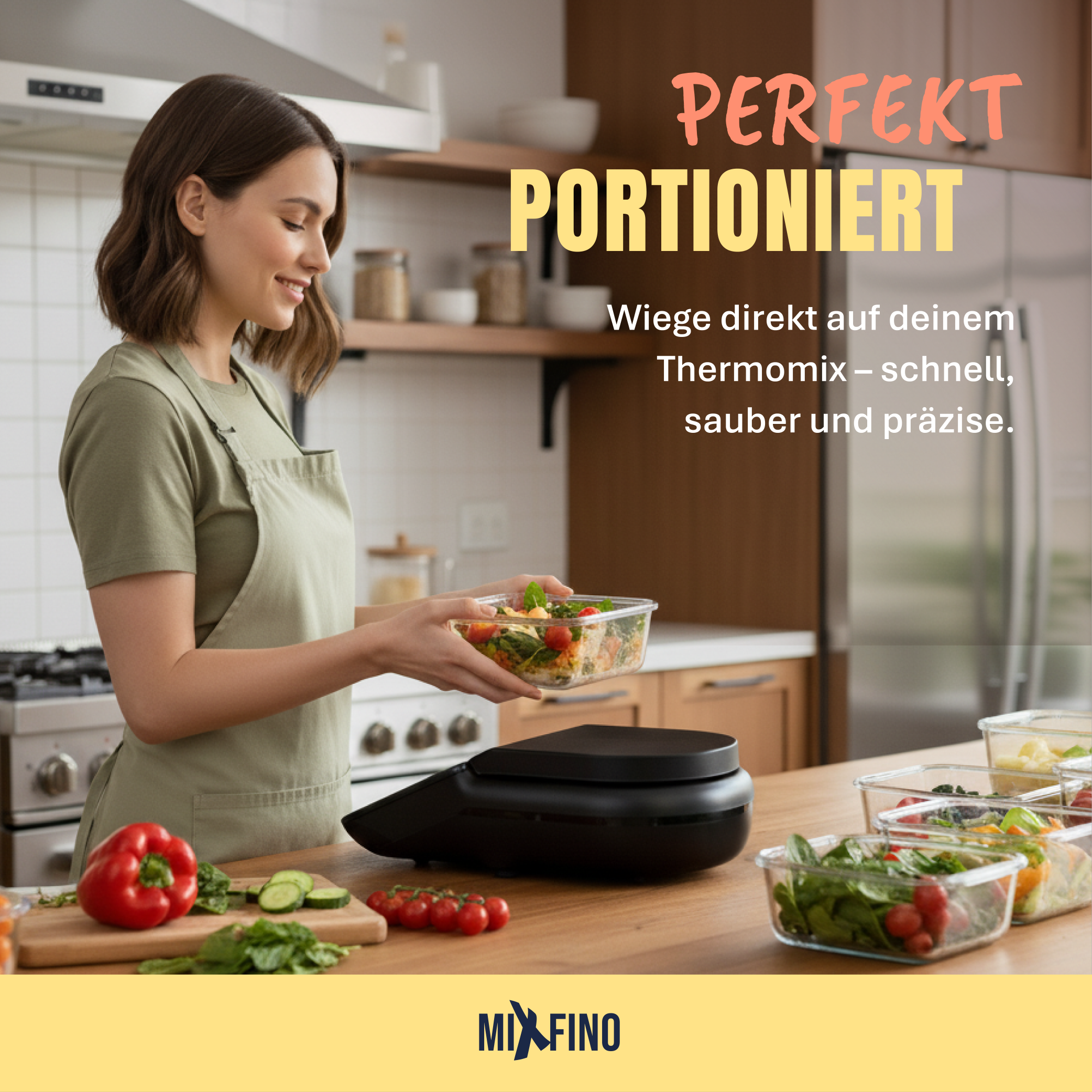 WiegeBase from MixFino® | Weighing attachment & protection for Thermomix TM7