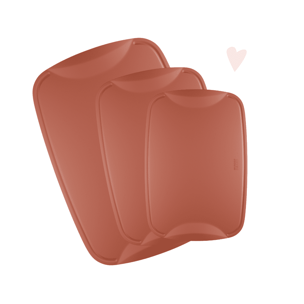 WunderBoard® V2 3er - Set in Autumn Red - Wundermix GmbH