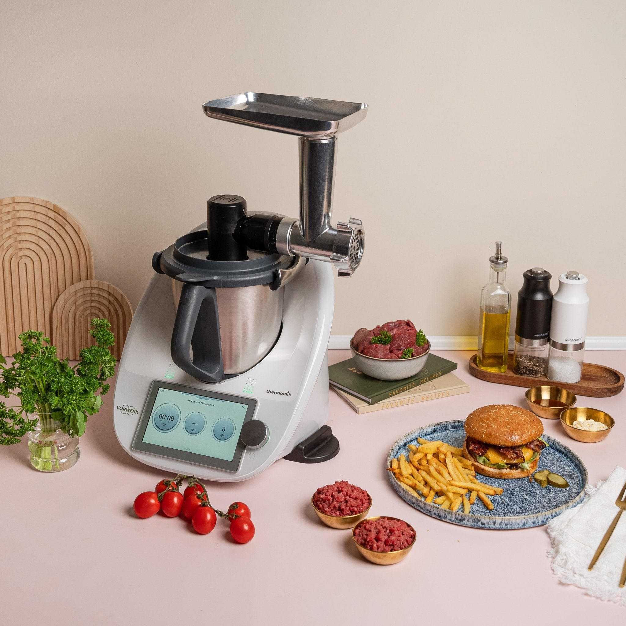 Fleischwolf mit Wurstfüllhorn für WunderCentix® - Wundermix GmbH