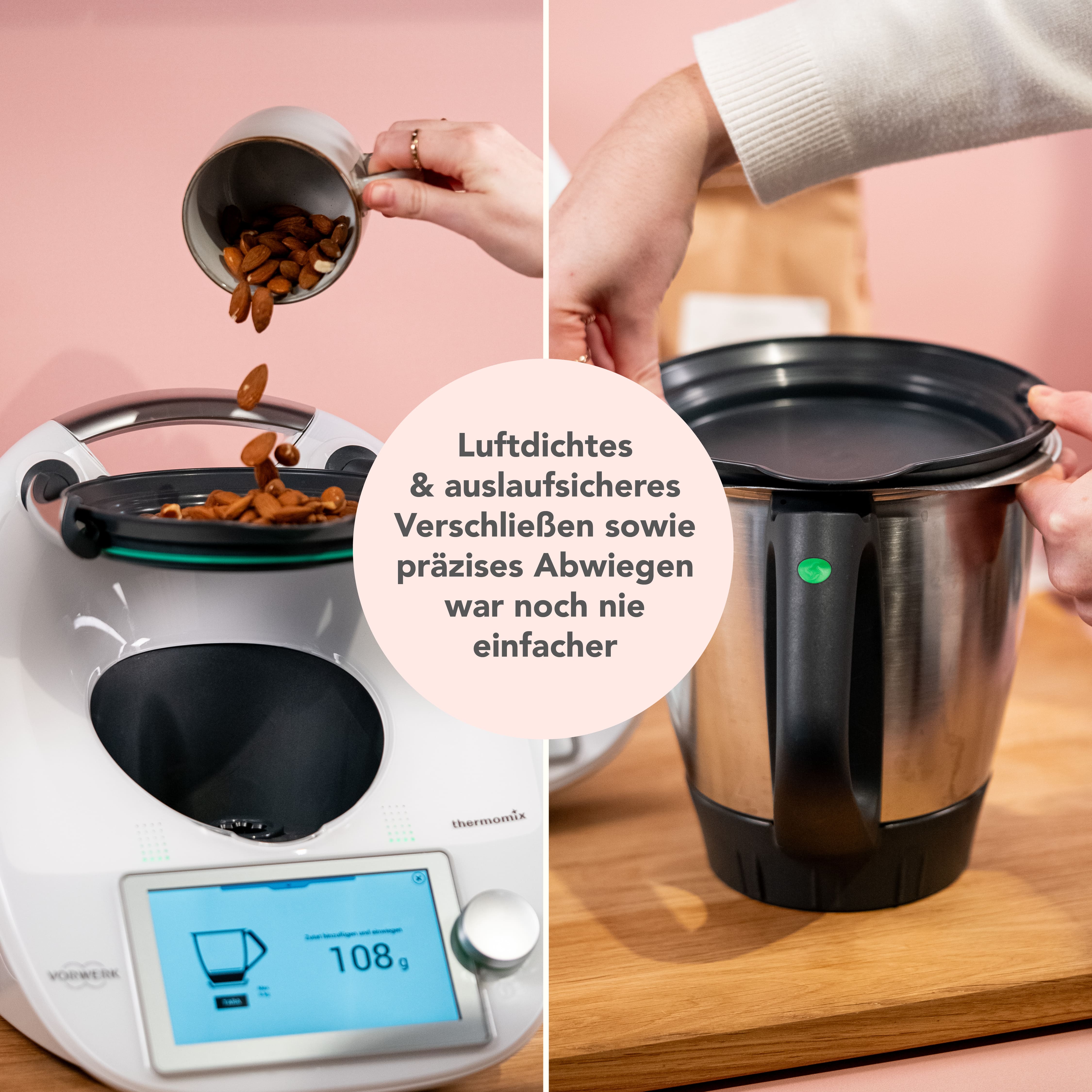 WunderCover® | Frischhalte-Deckel mit Wiegefunktion für Thermomix TM7, TM6, TM5