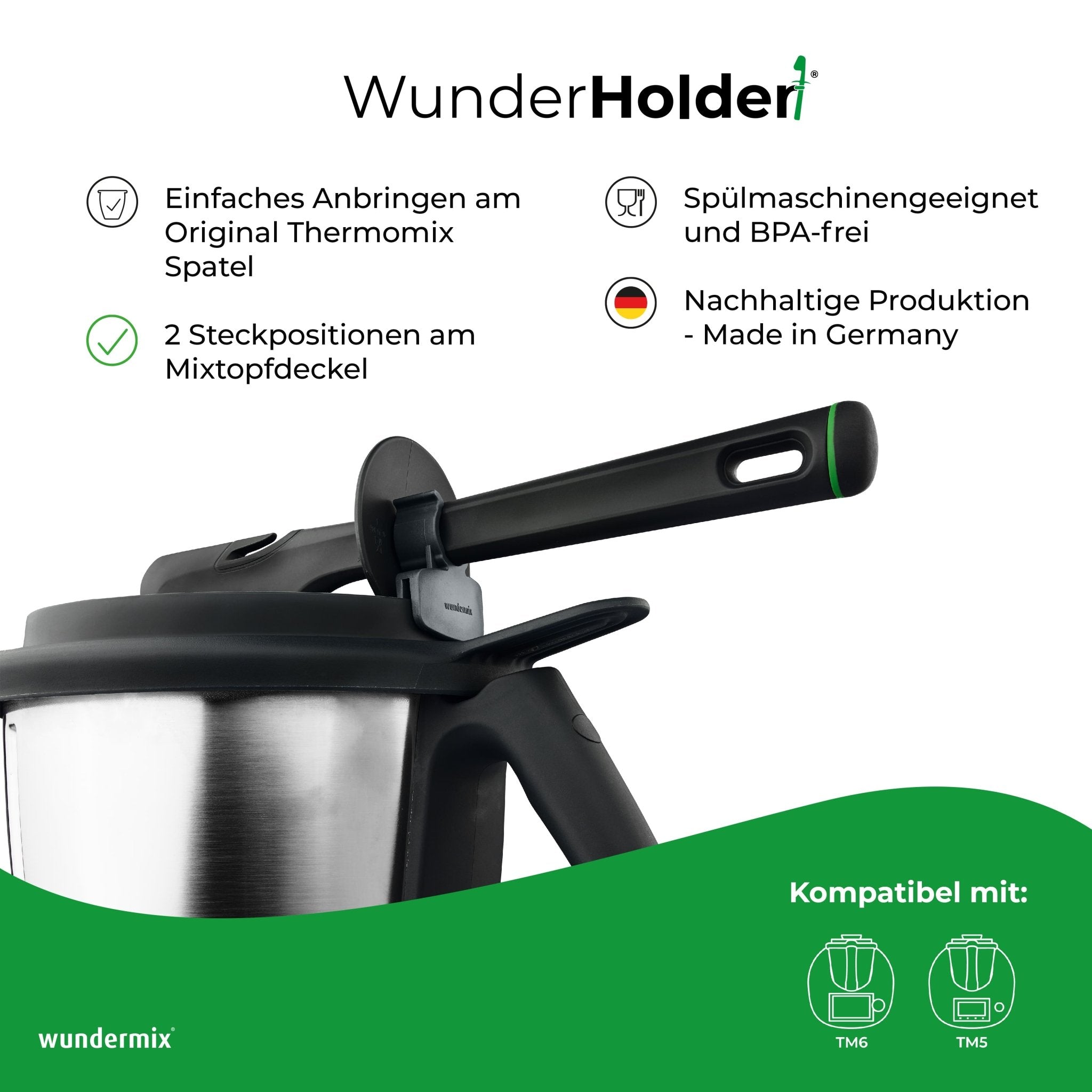 WunderHolder® | Spatelhalterung für Thermomix TM6, TM5 - Wundermix GmbH
