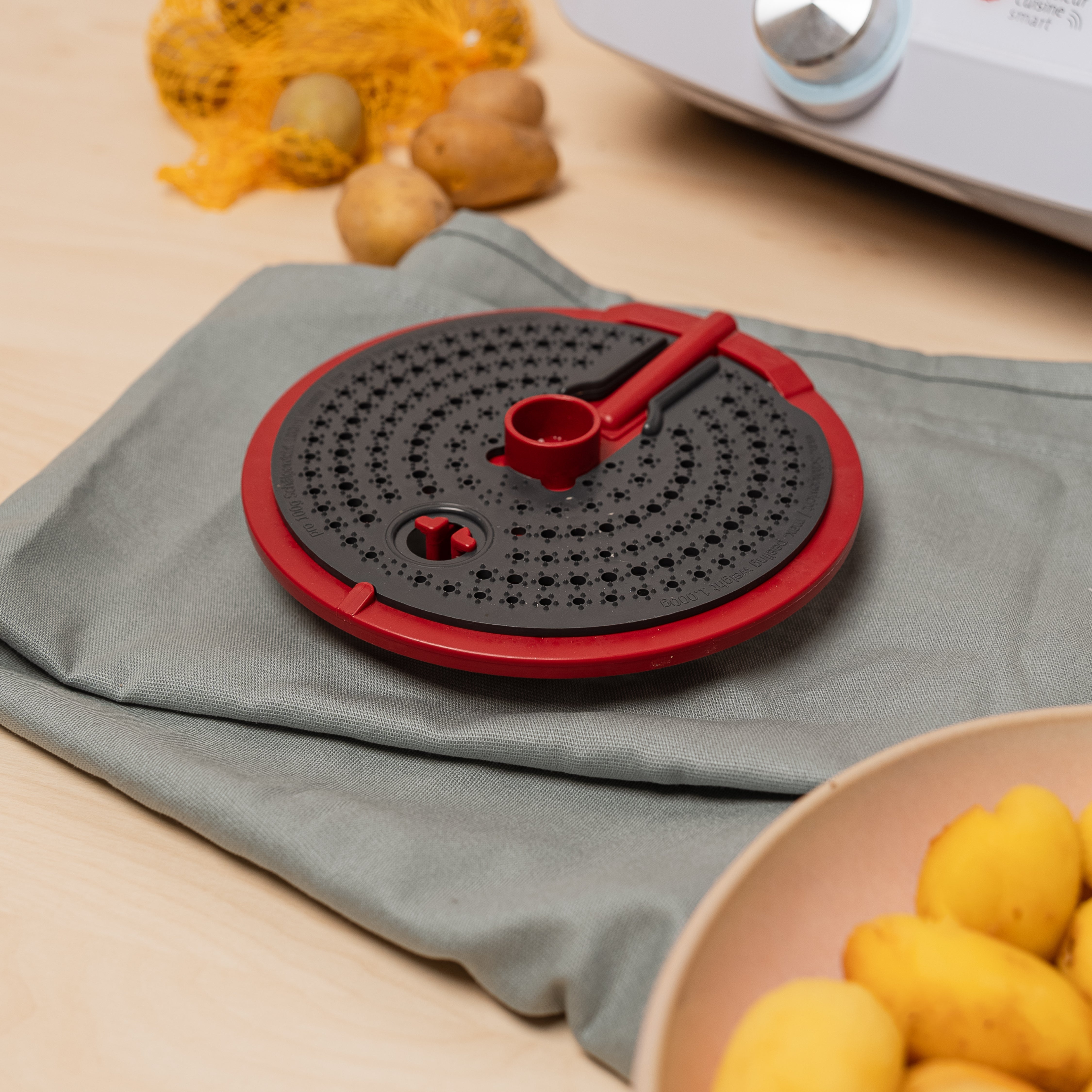 WunderPeeler® (mit Träger) | Kartoffelschäler-Aufsatz für Monsieur Cuisine