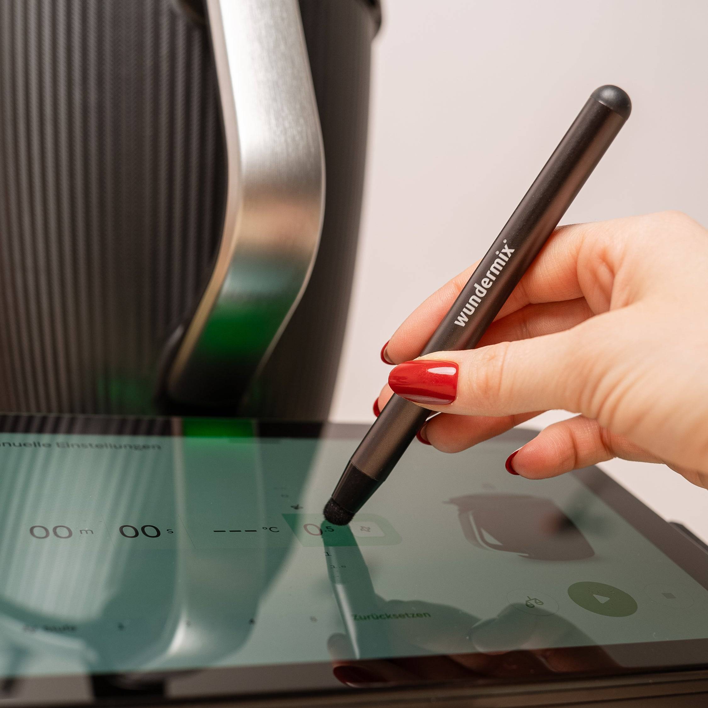 Set aus Displaystift und Hybrid-Glas Displayschutz für Thermomix TM7 für saubere und sichere Bedienung - Touchpen!