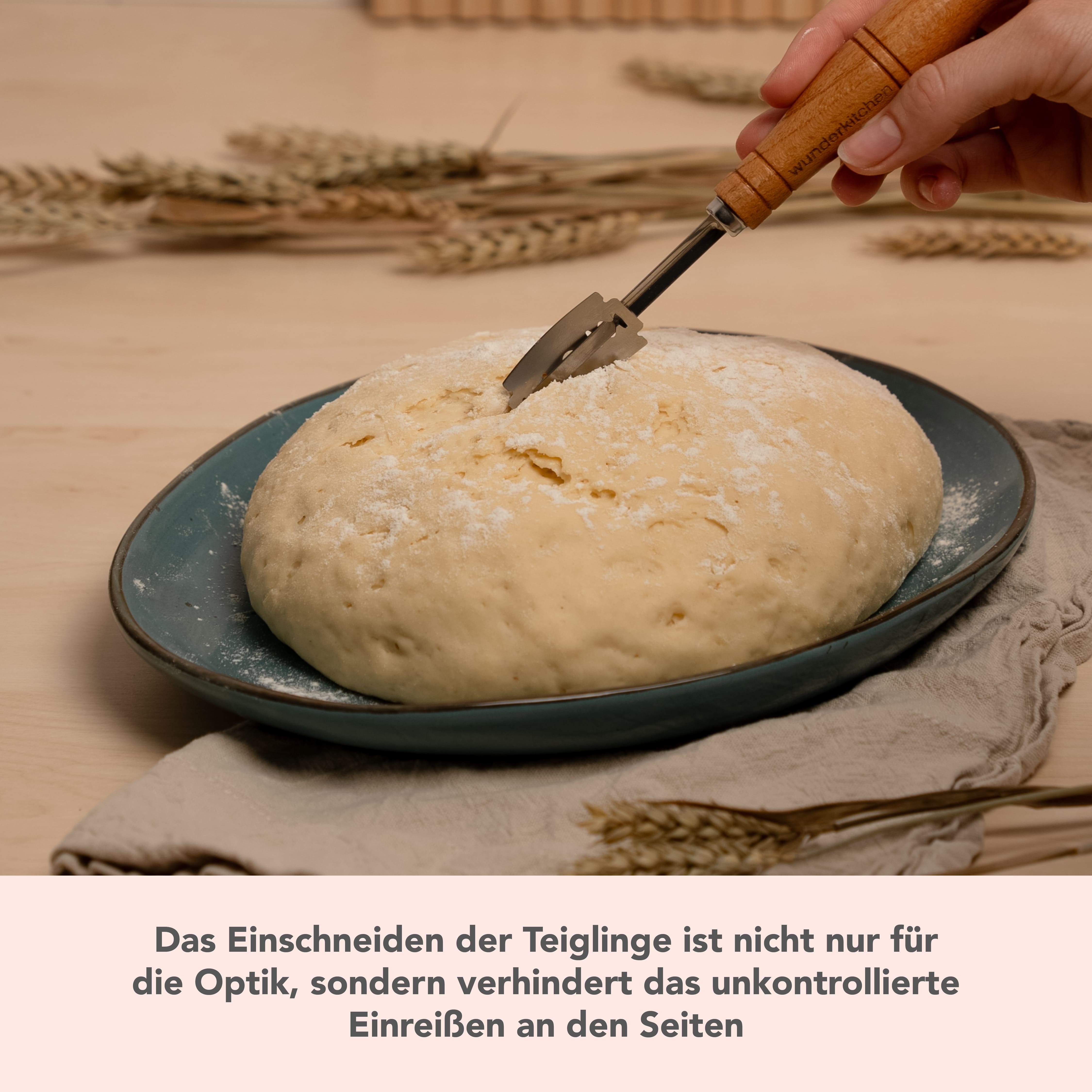 WunderStyler® Classic | Coltello da fornaio con manico in legno