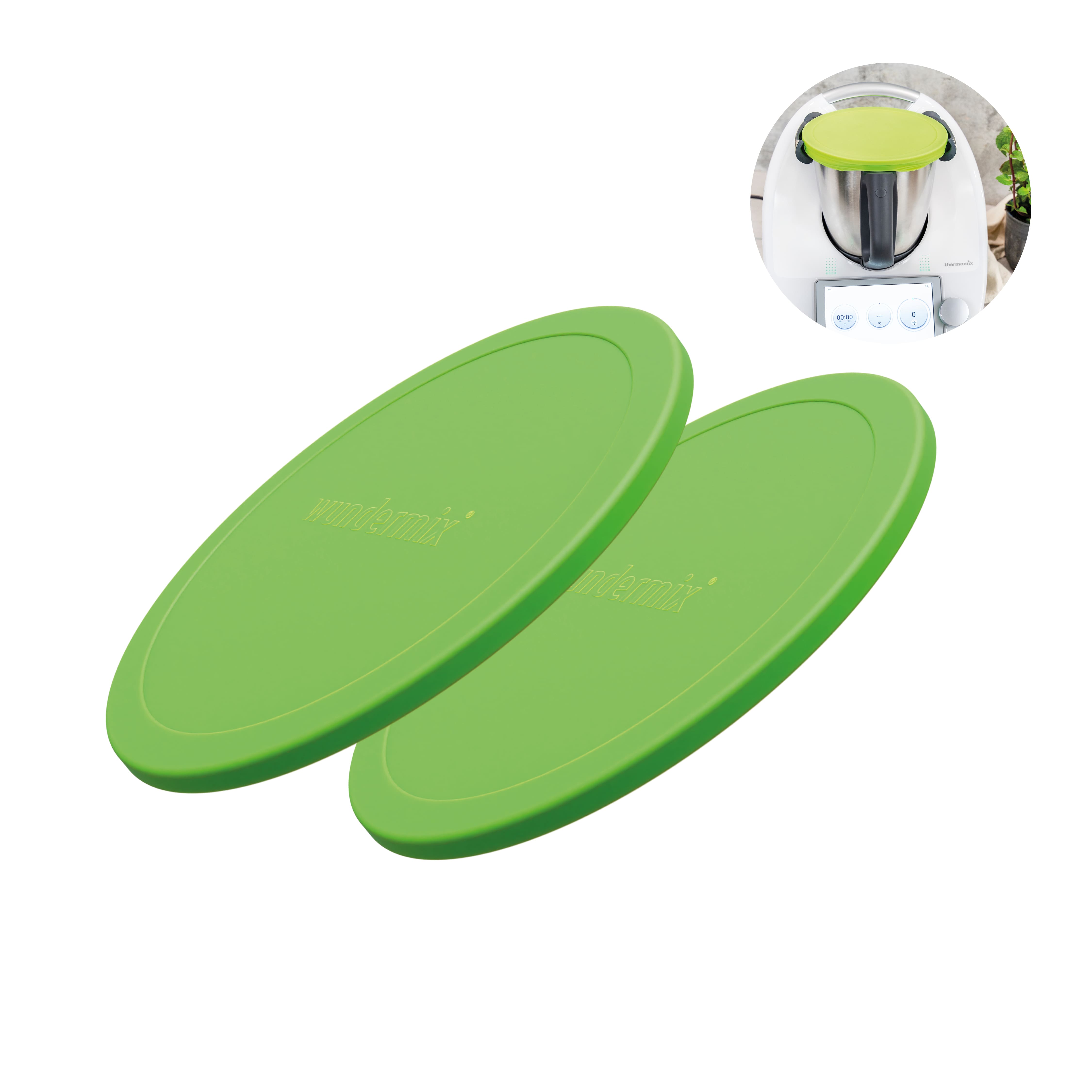 WunderLid® | Silicone lid for Thermomix mixing bowl | Set of 2