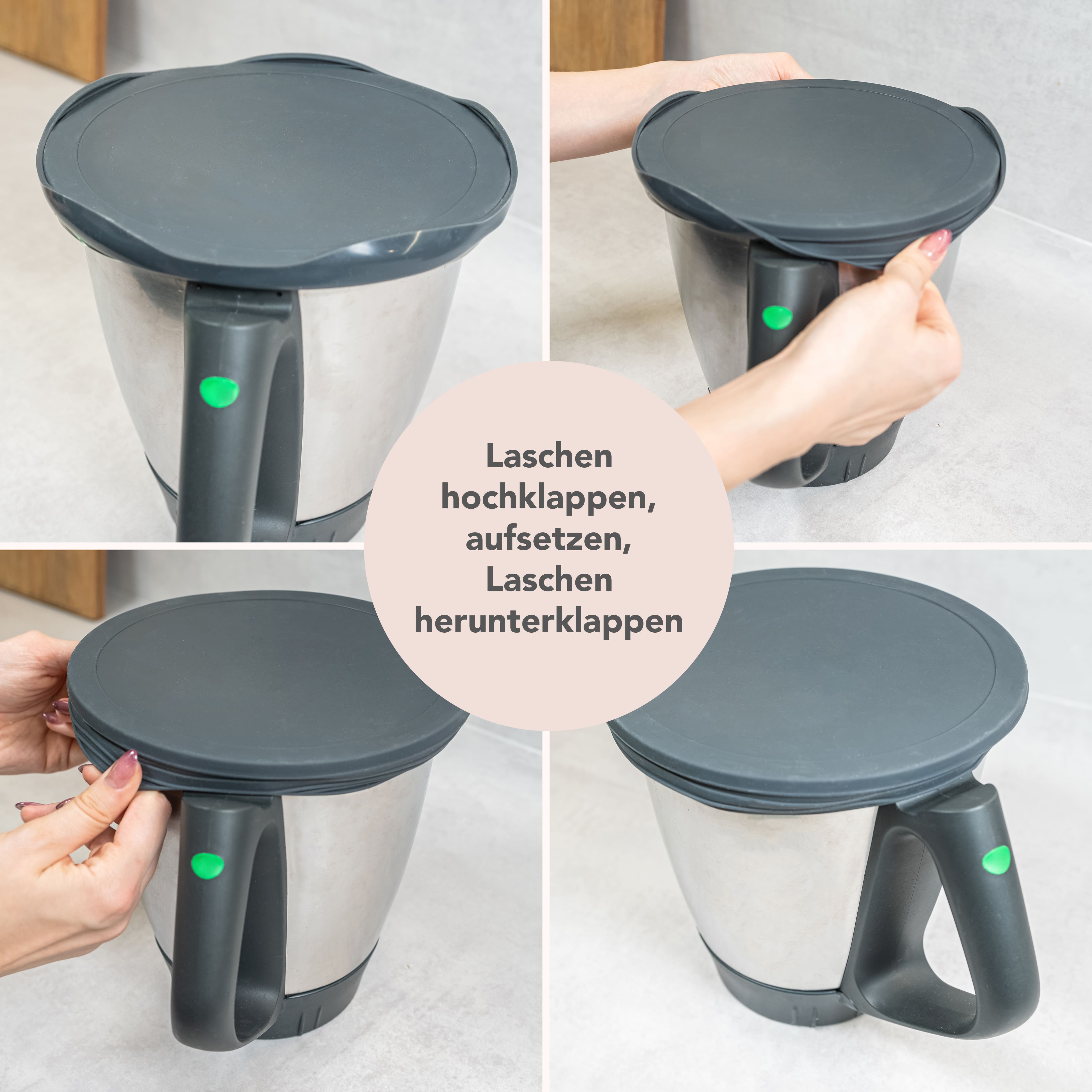 WunderLidSilicone lid for Thermomix mixing bowl TM7, TM6, TM5, TM31