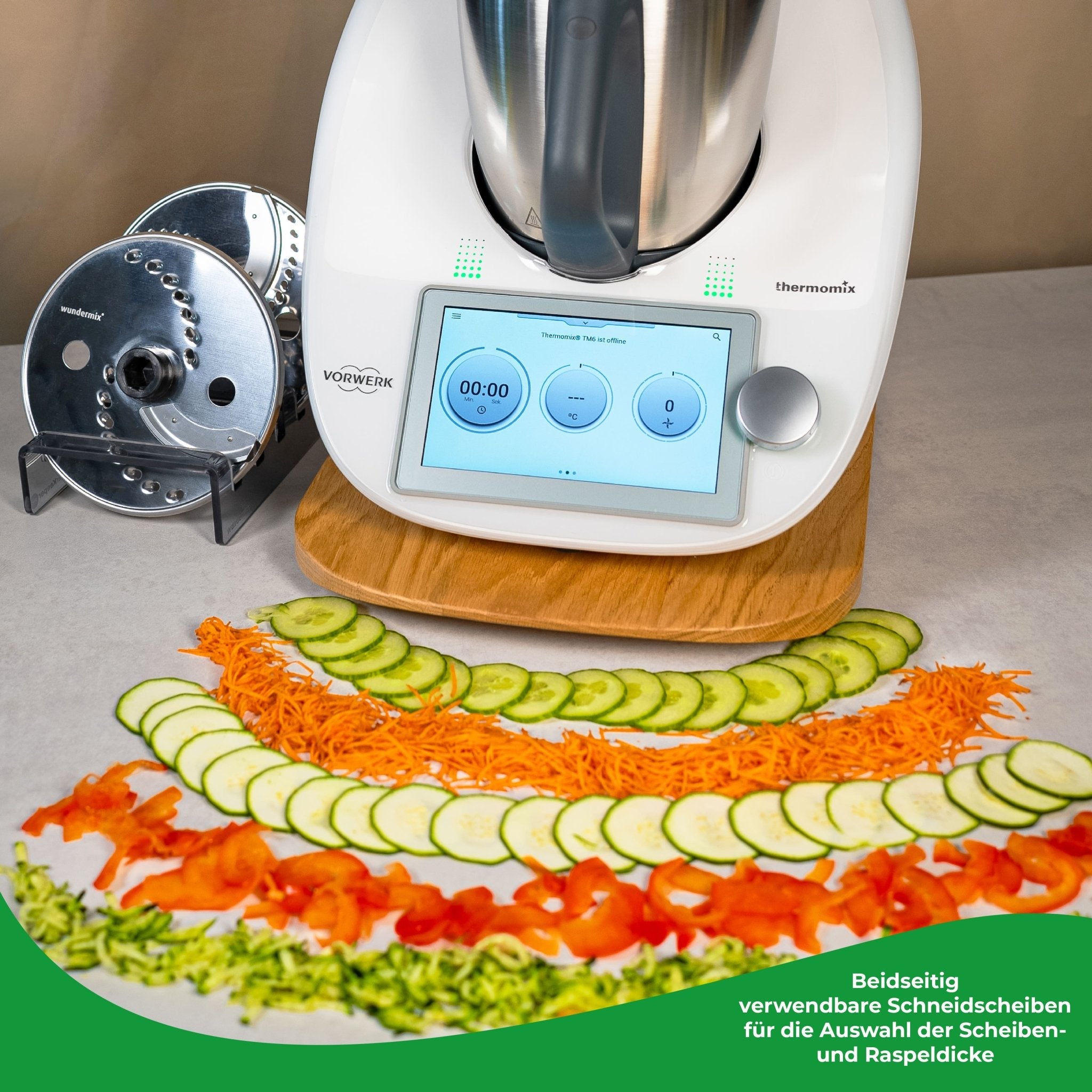 WunderSlicer® V2 & WunderZoodler® Sparset für Thermomix TM6, TM5 - Wundermix GmbH
